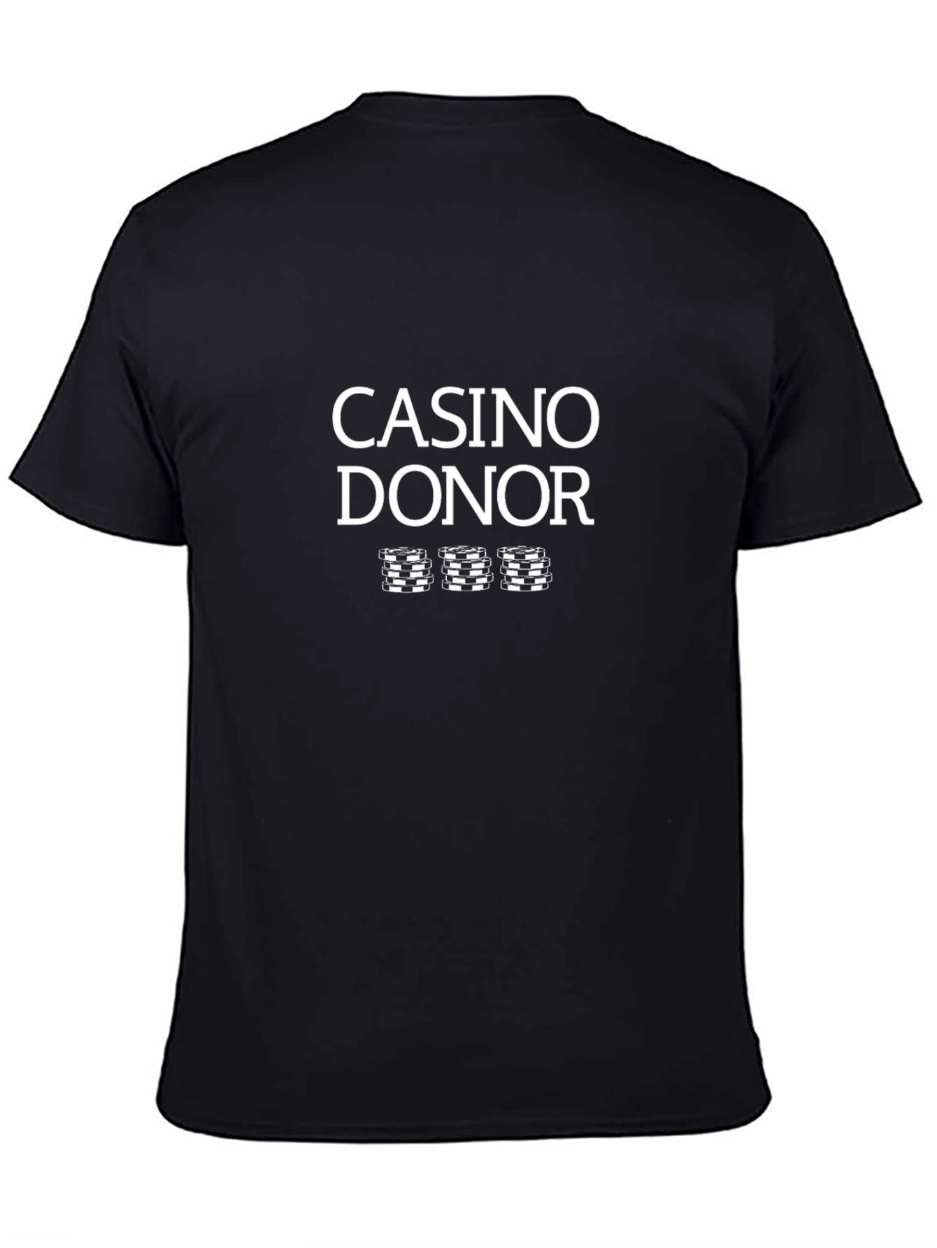 Casino Donor Graphic T-Shirt - Black