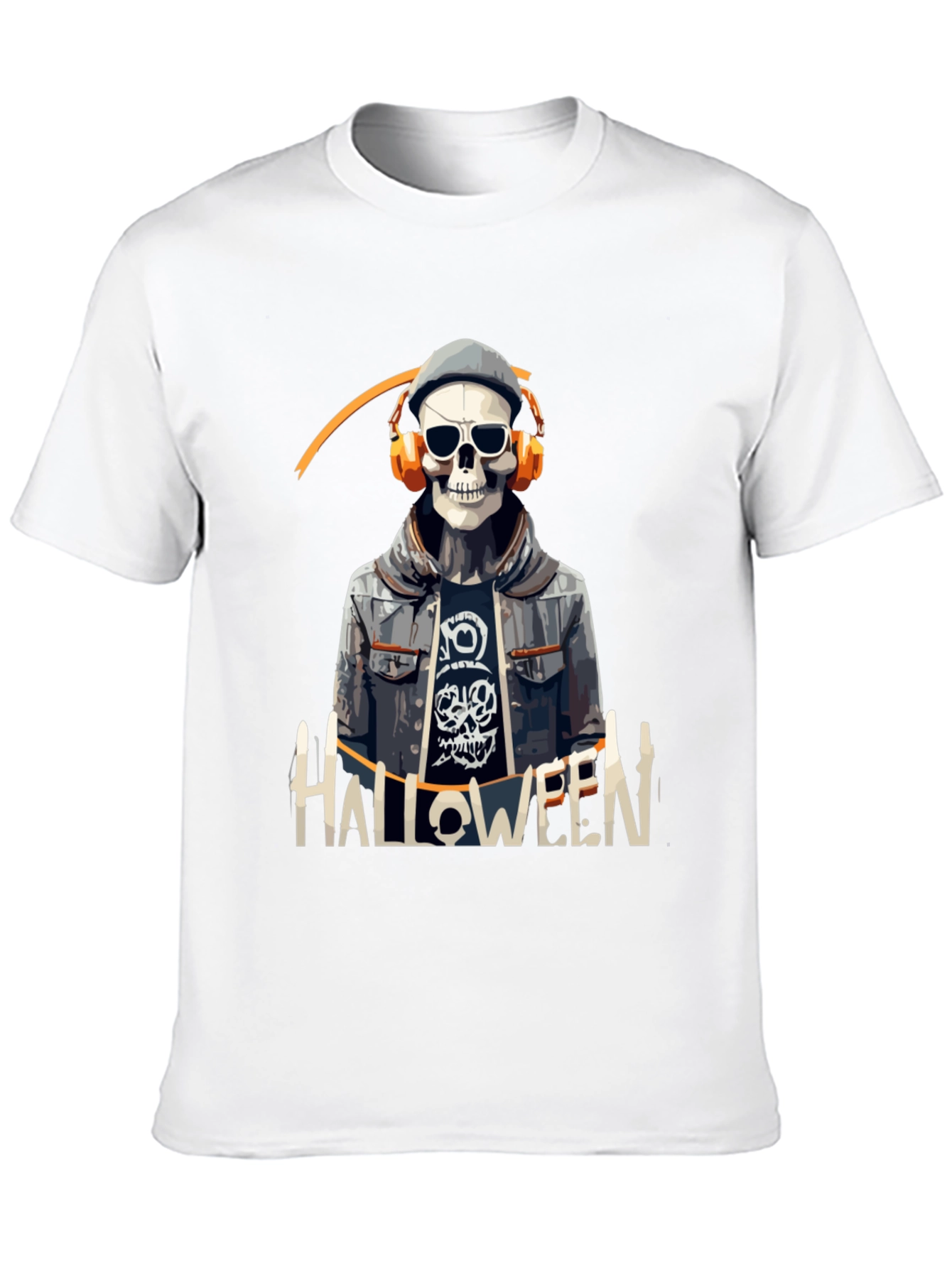 Skull Halloween DJ Graphic Tee