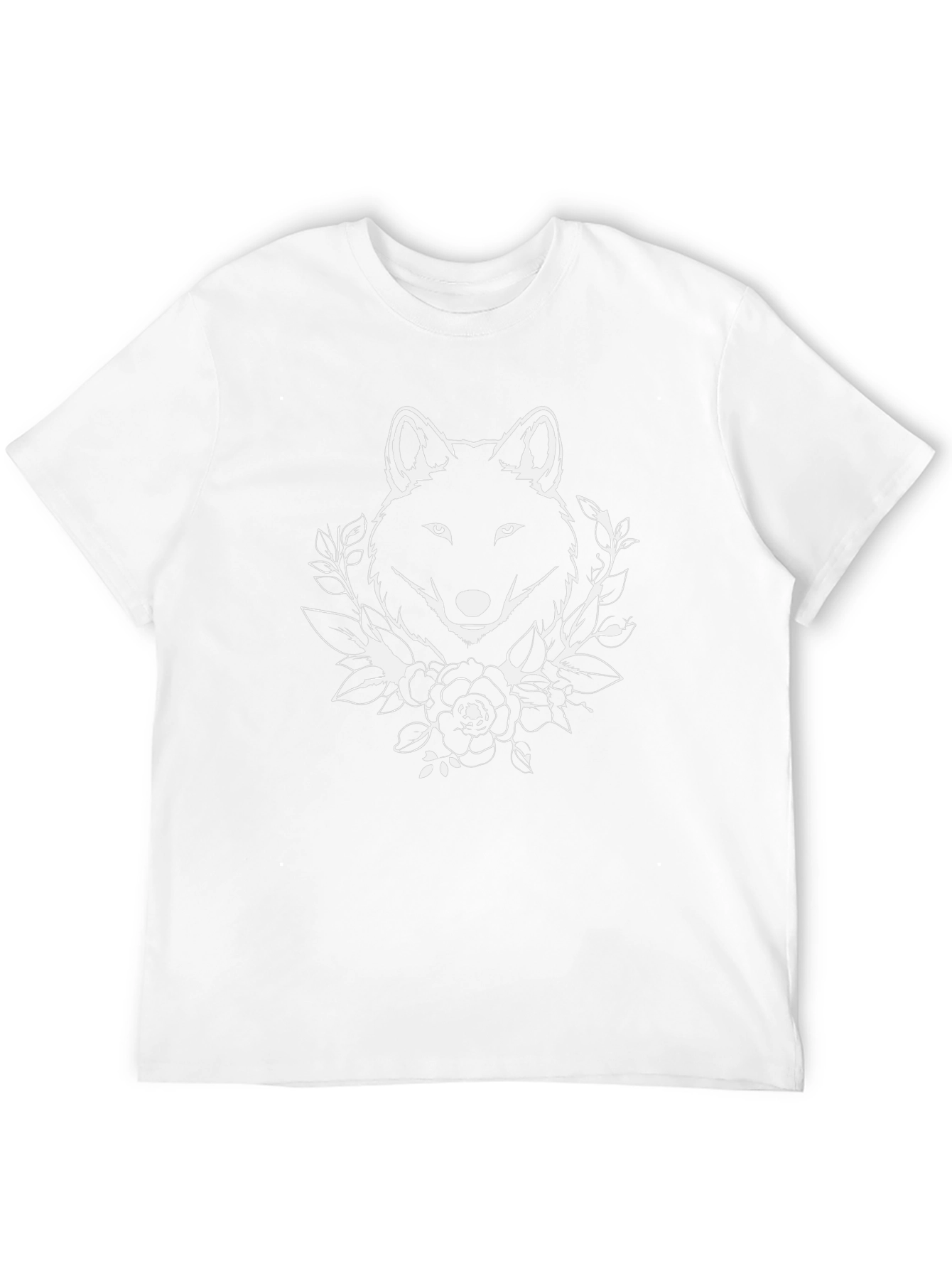 Wolf & Roses Graphic Black Tee