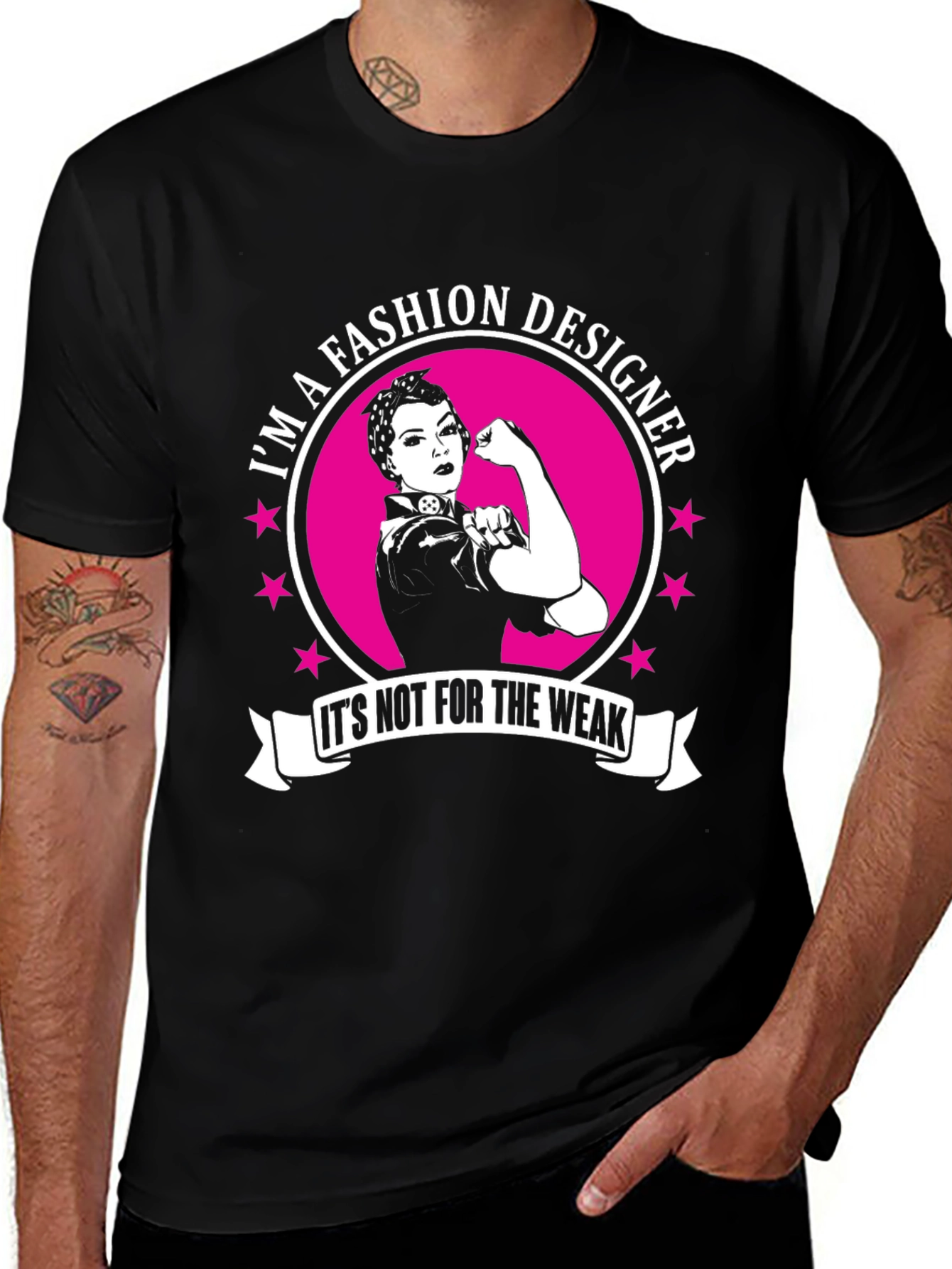 Fashion Designer Strong Woman Graphic Tee