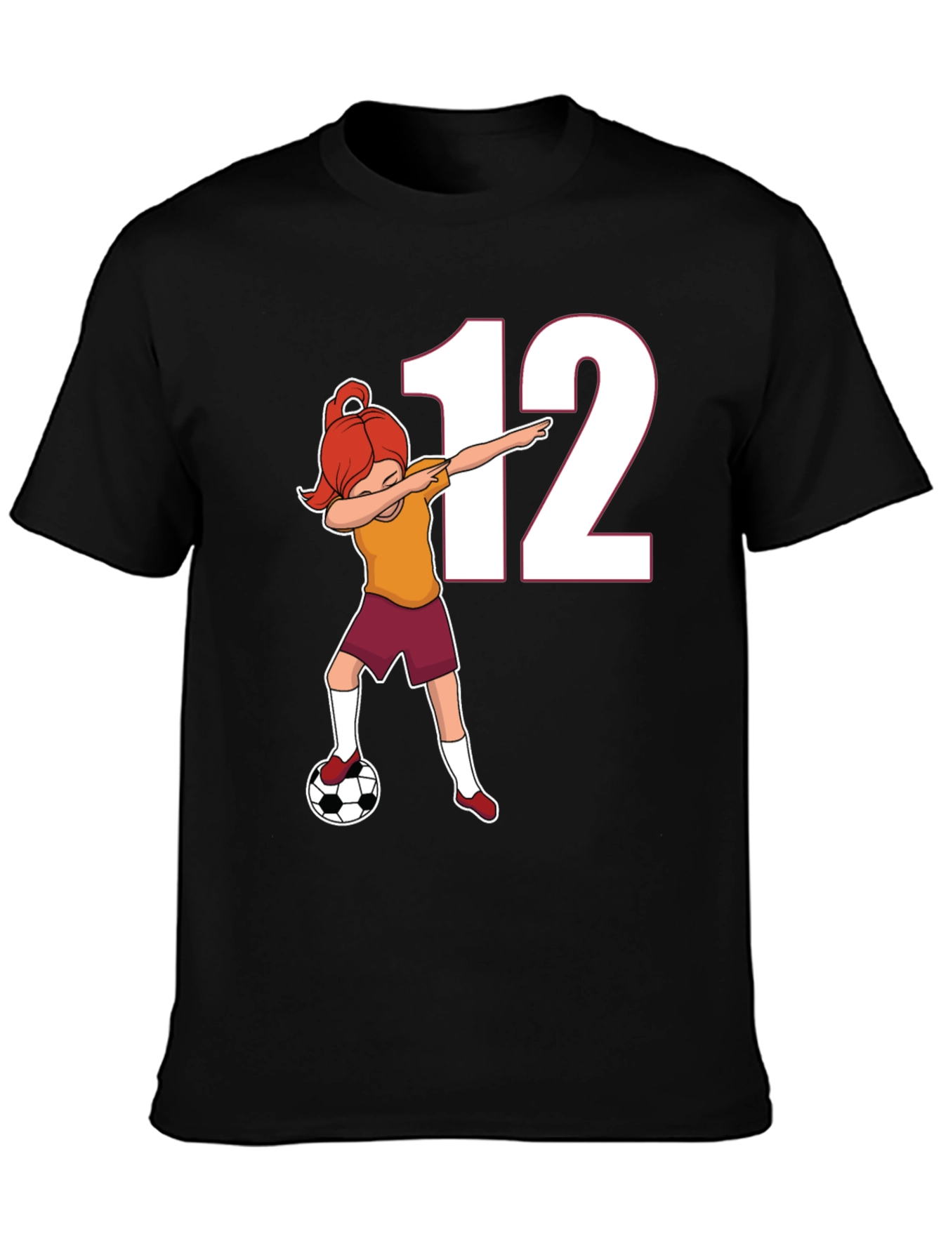 Soccer Girl 12 Dab T-Shirt