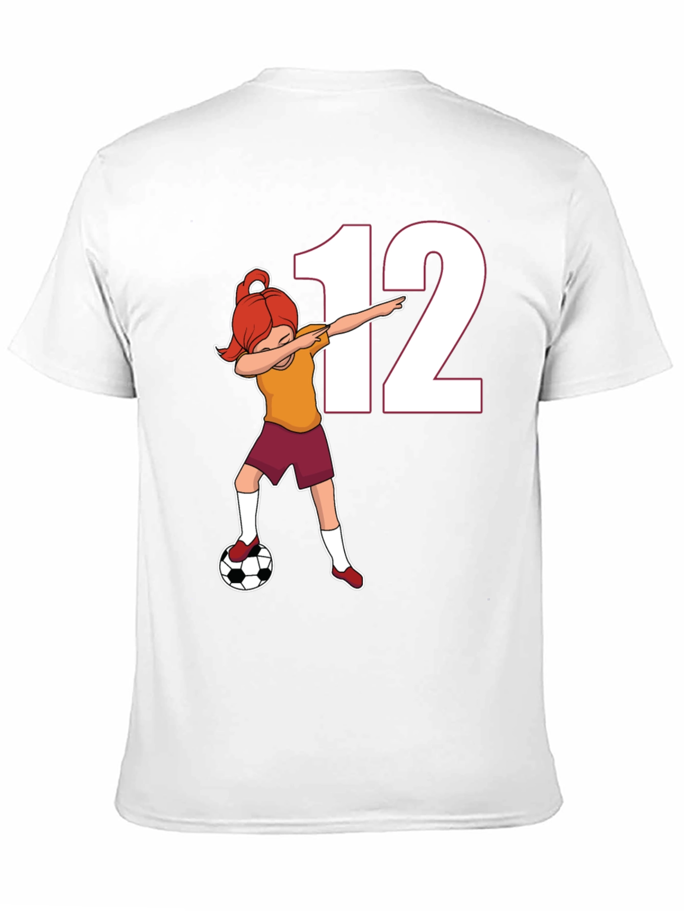 Soccer Girl 12 Dab T-Shirt