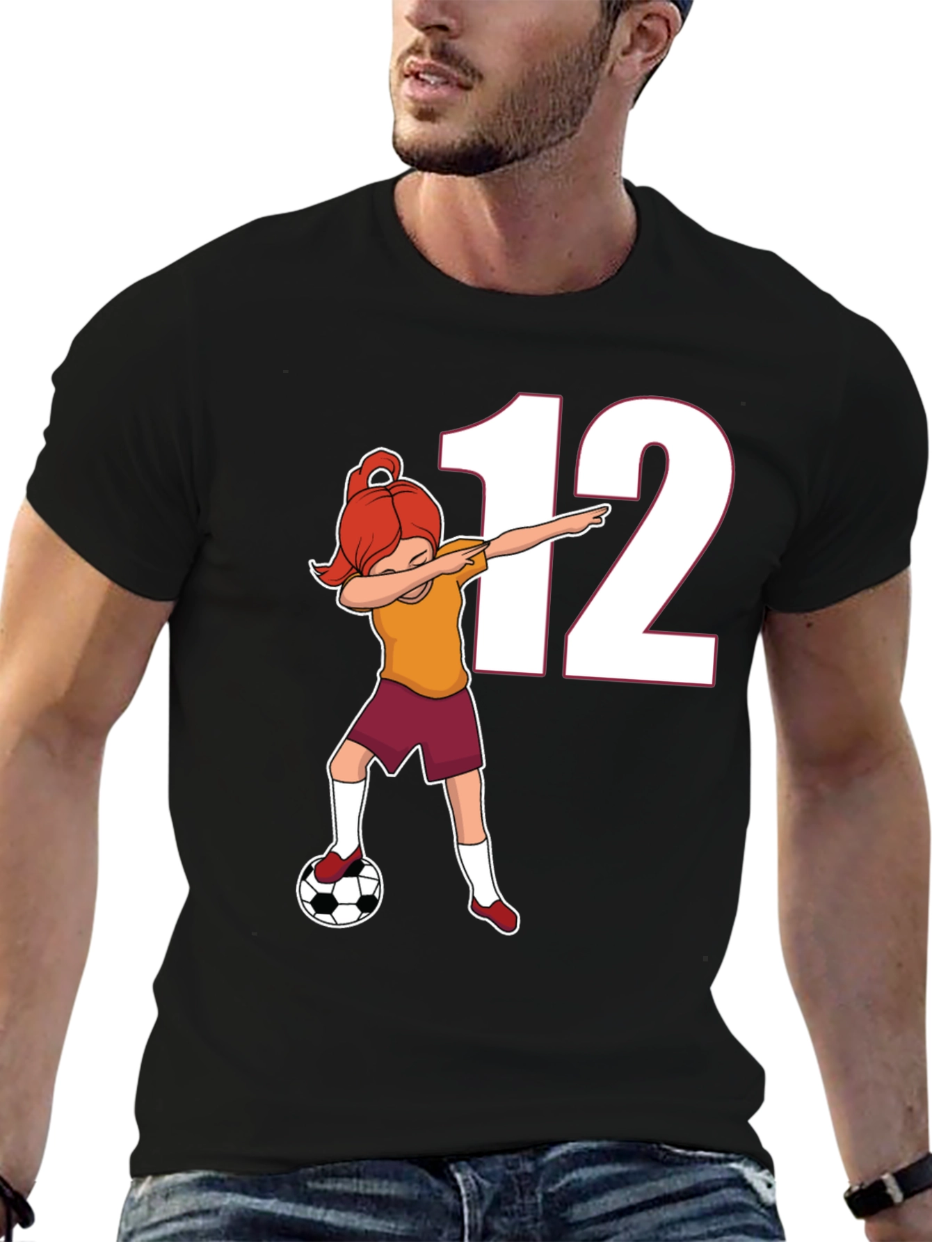 Soccer Girl 12 Dab T-Shirt