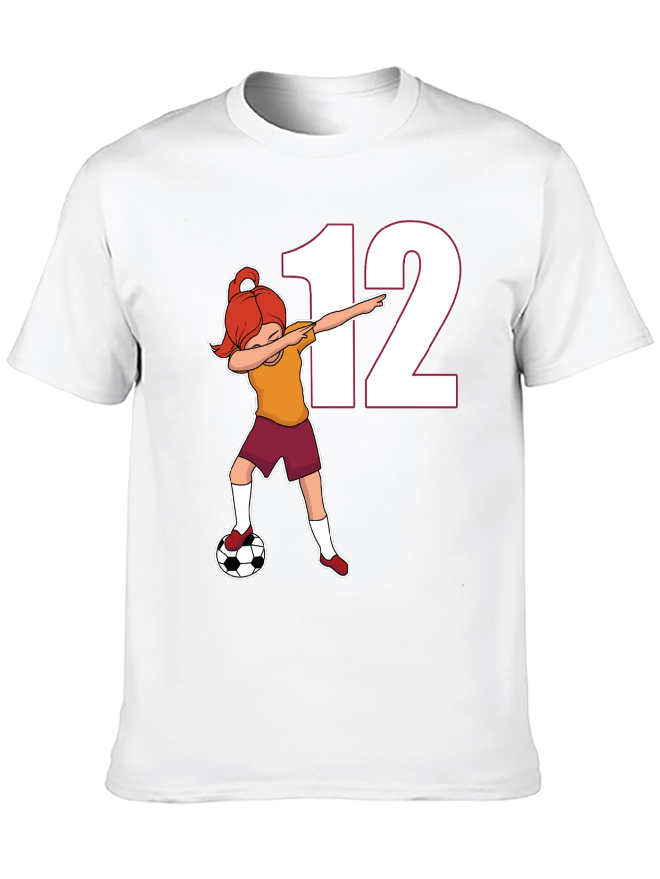 Soccer Girl 12 Dab T-Shirt