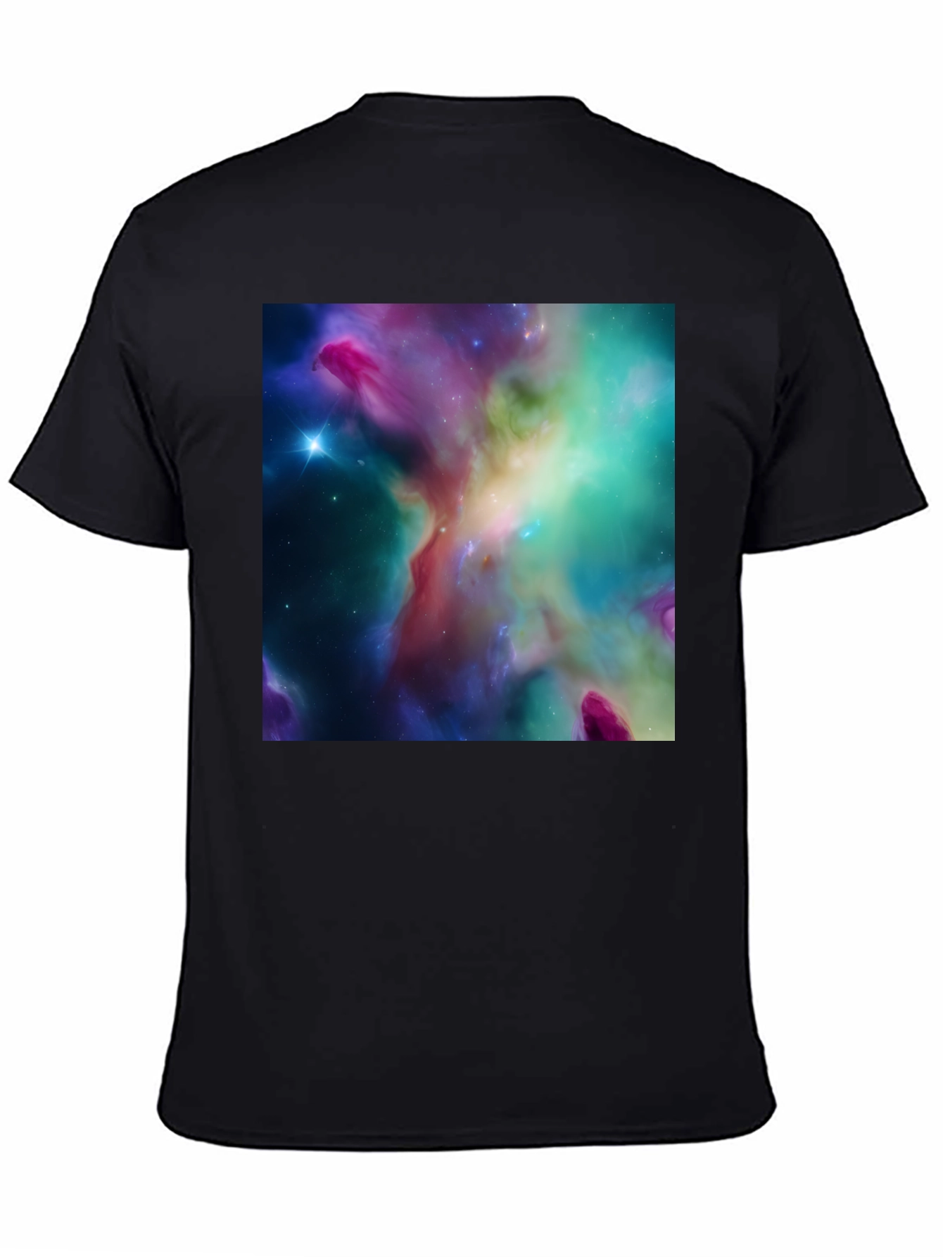 Nebula Print Black T-Shirt