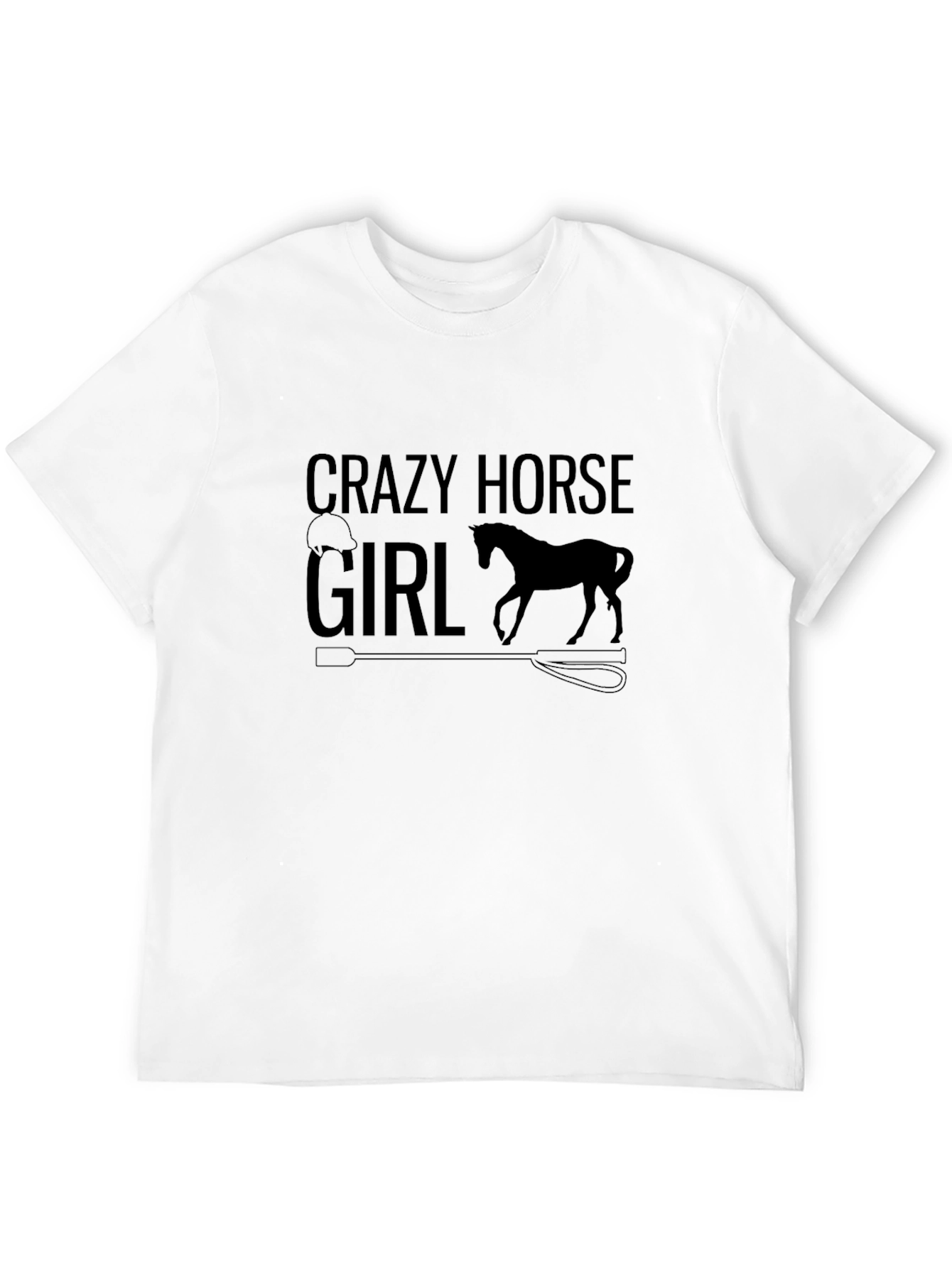 Crazy Horse Girl Black Graphic Tee
