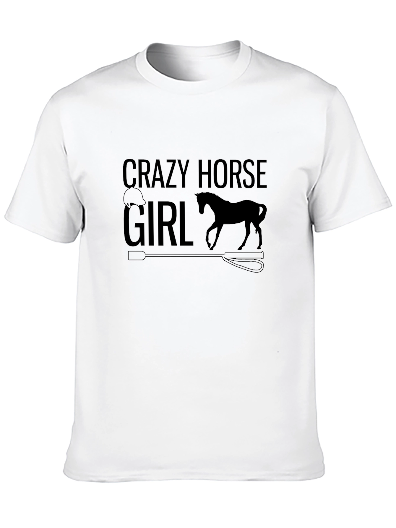 Crazy Horse Girl Black Graphic Tee