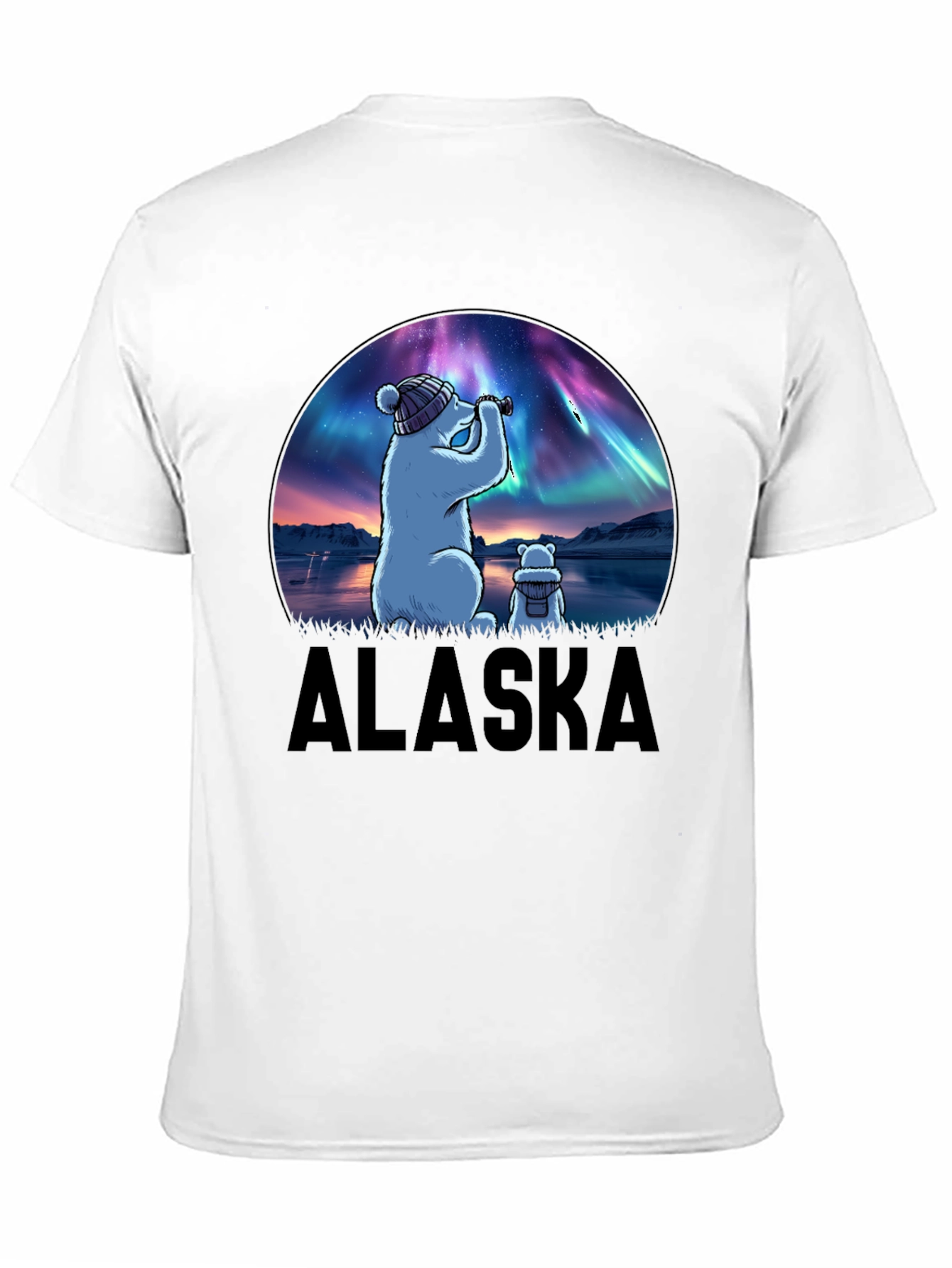 Alaska Northern Lights Bear T-Shirt