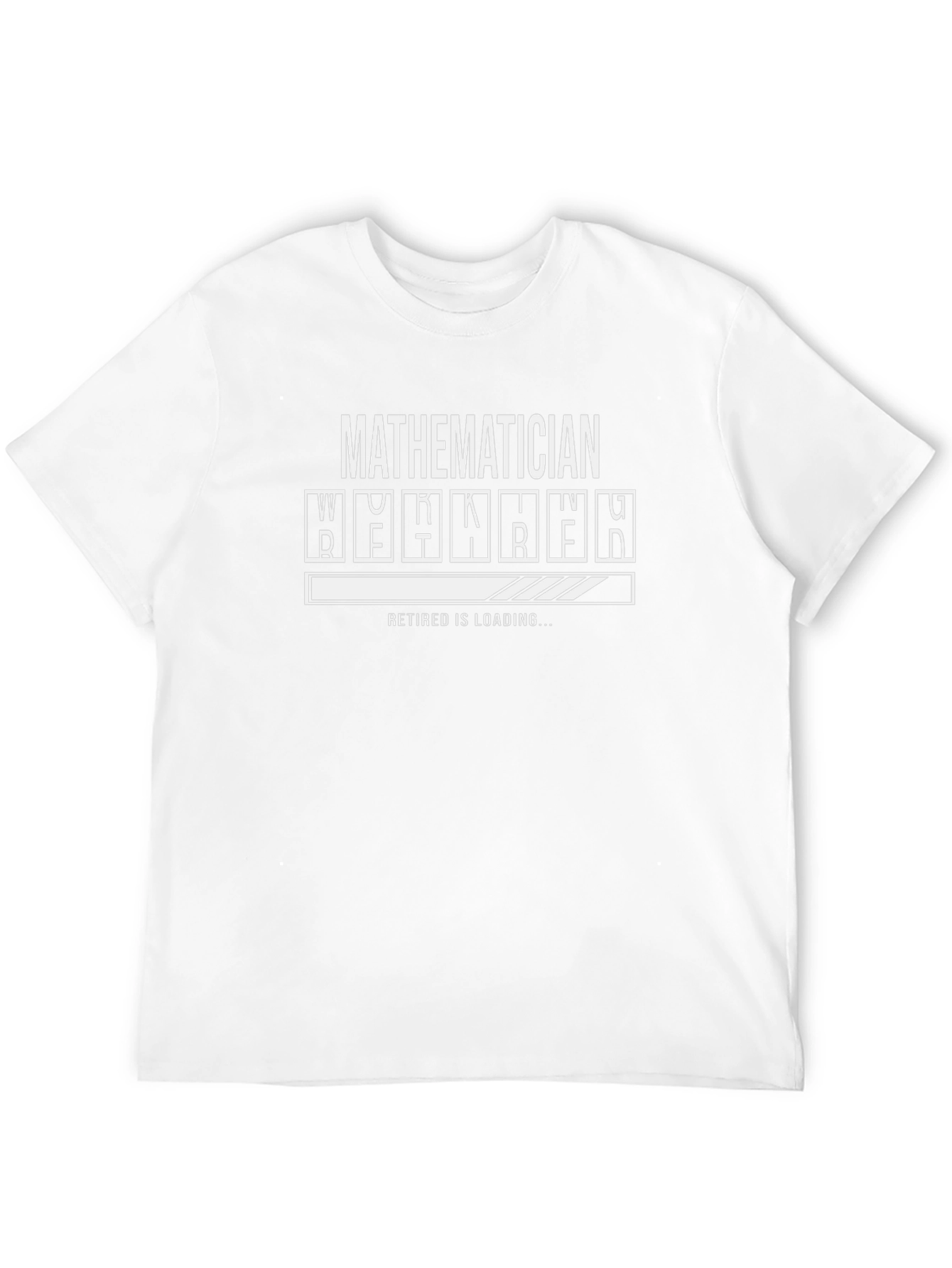 Mathematician Retirement Loading T-Shirt Funny Geek Tee