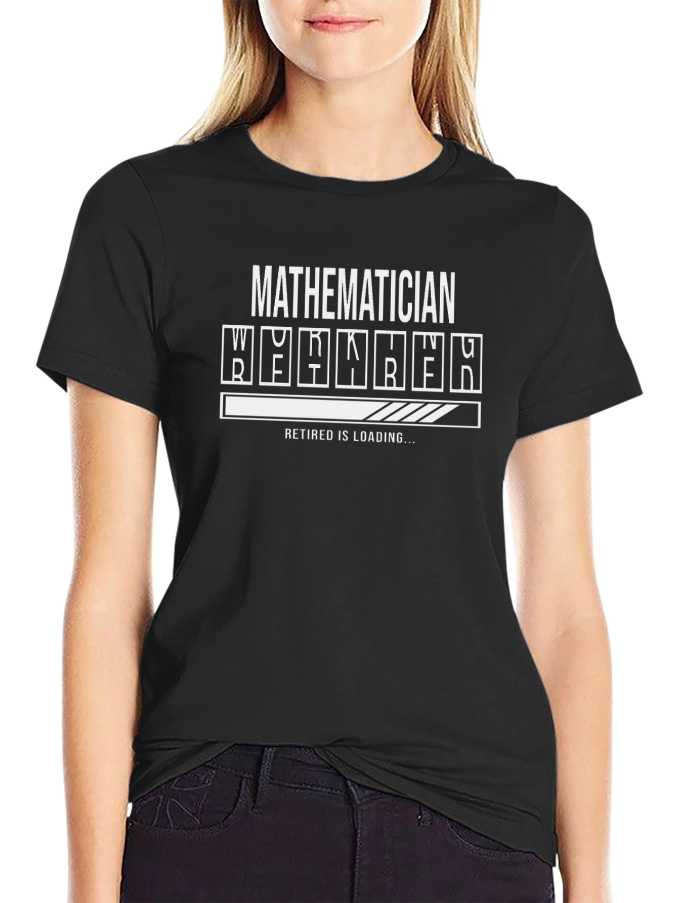 Mathematician Retirement Loading T-Shirt Funny Geek Tee