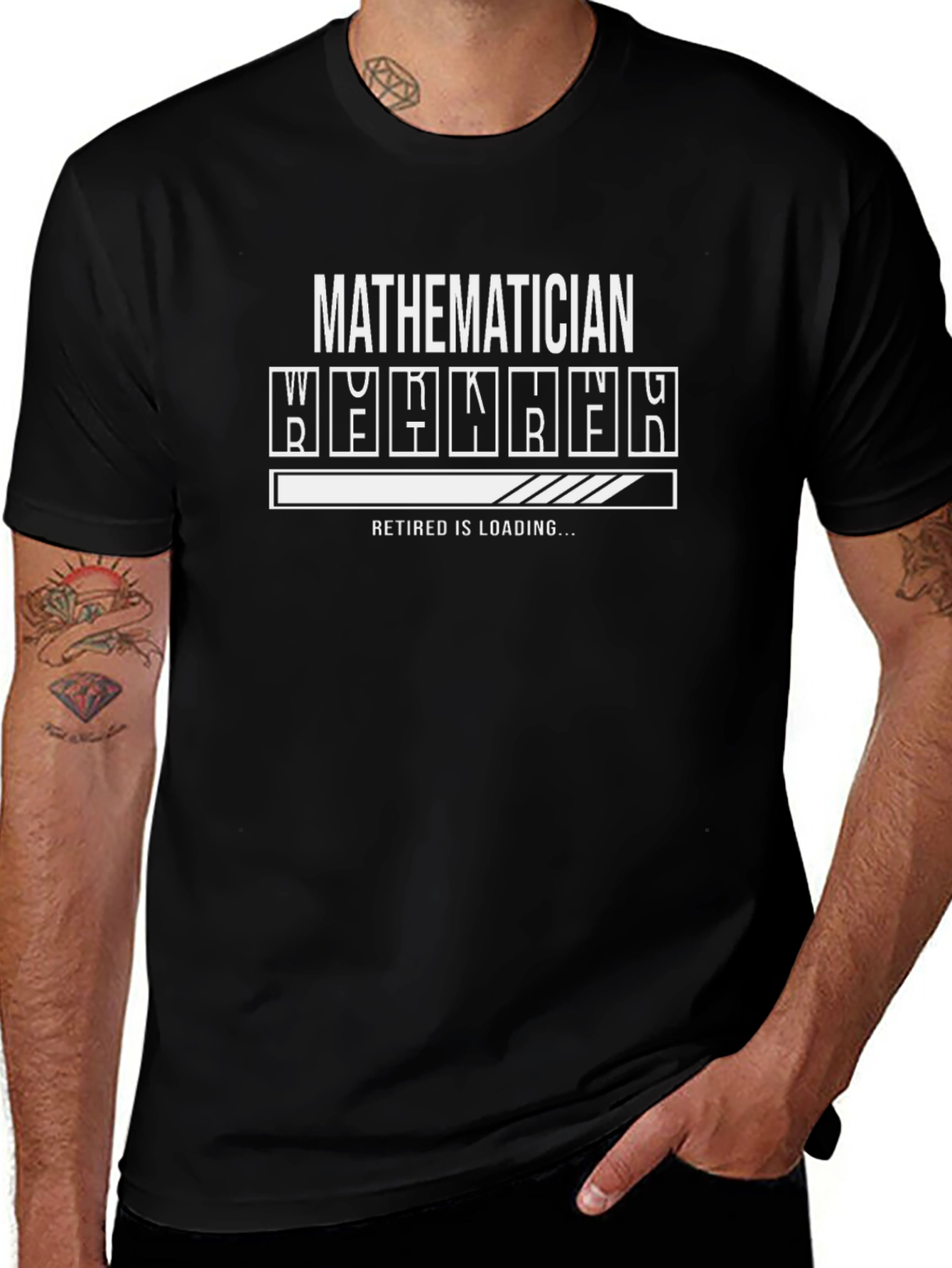 Mathematician Retirement Loading T-Shirt Funny Geek Tee