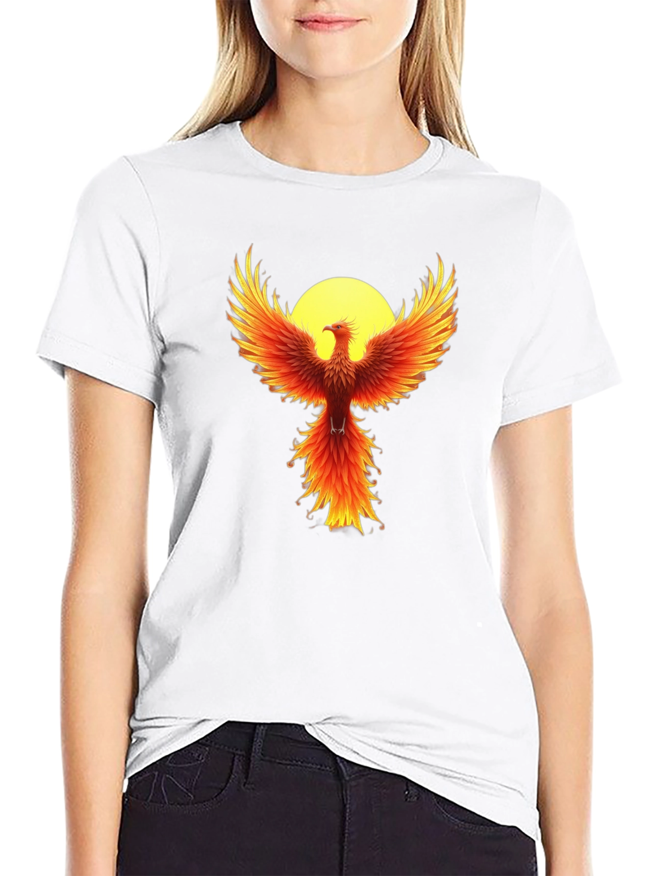 Phoenix Rising Graphic Tee - Black