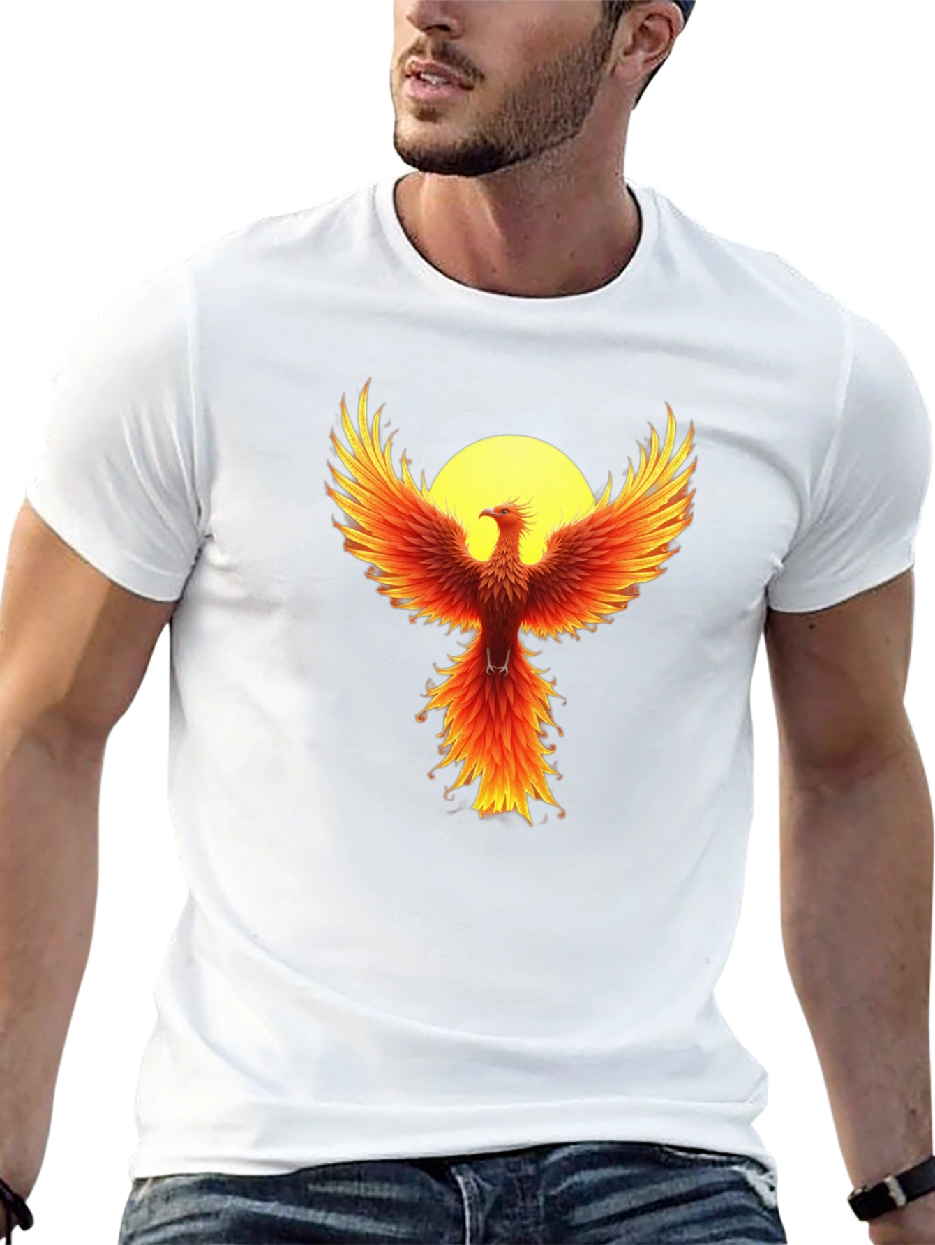 Phoenix Rising Graphic Tee - Black
