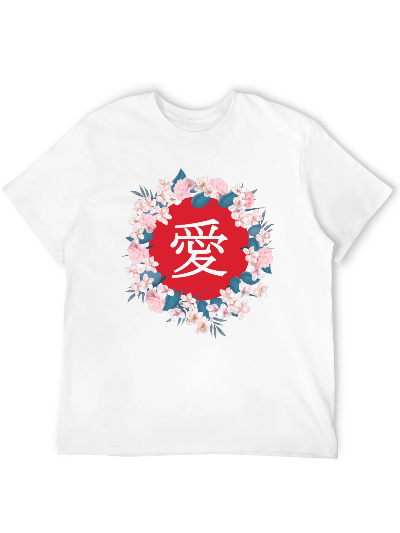Floral Japanese Love Graphic T-Shirt