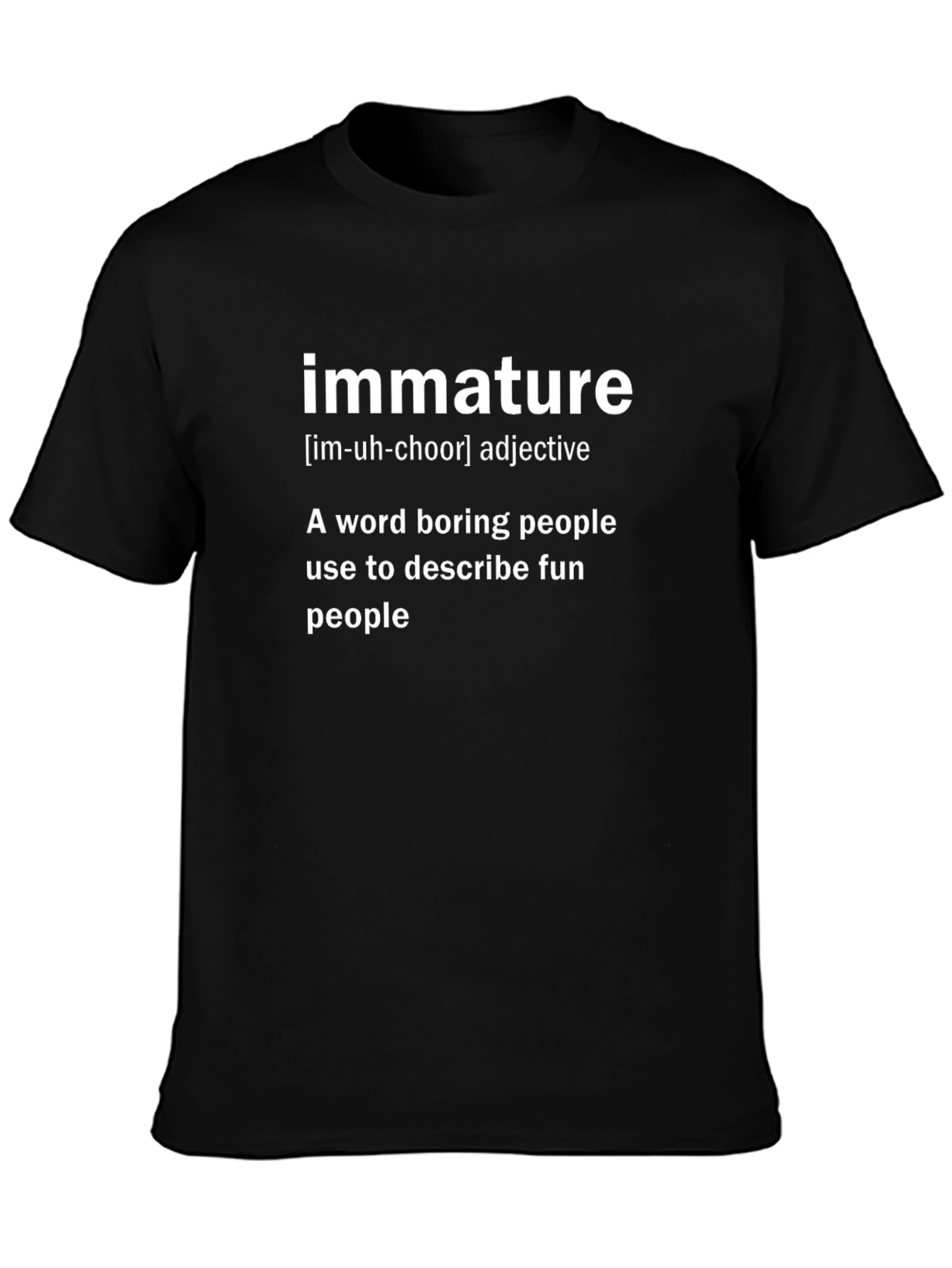Immature Definition Graphic T-Shirt