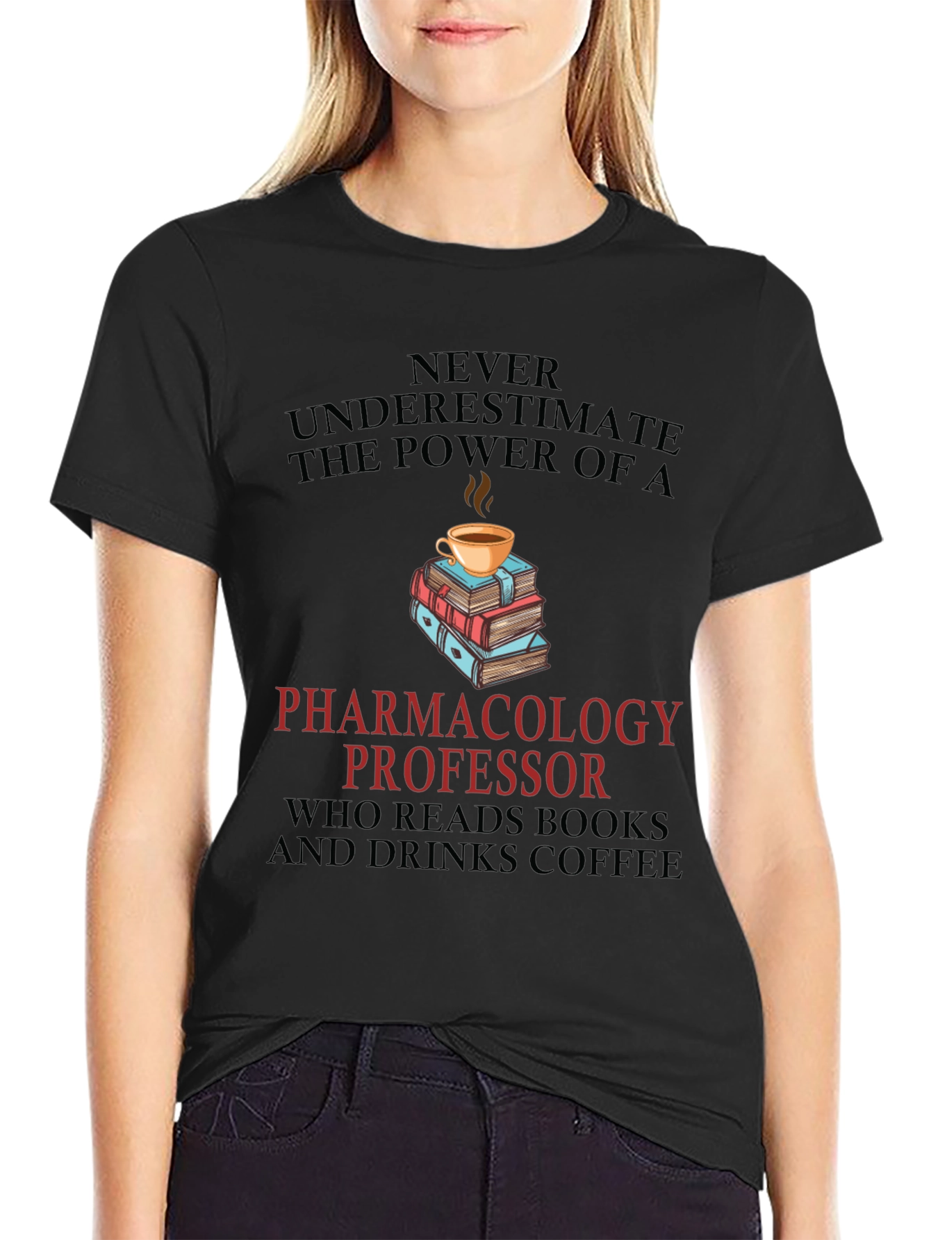 Pharmacology Professor Reads & Drinks Coffee T-Shirt
