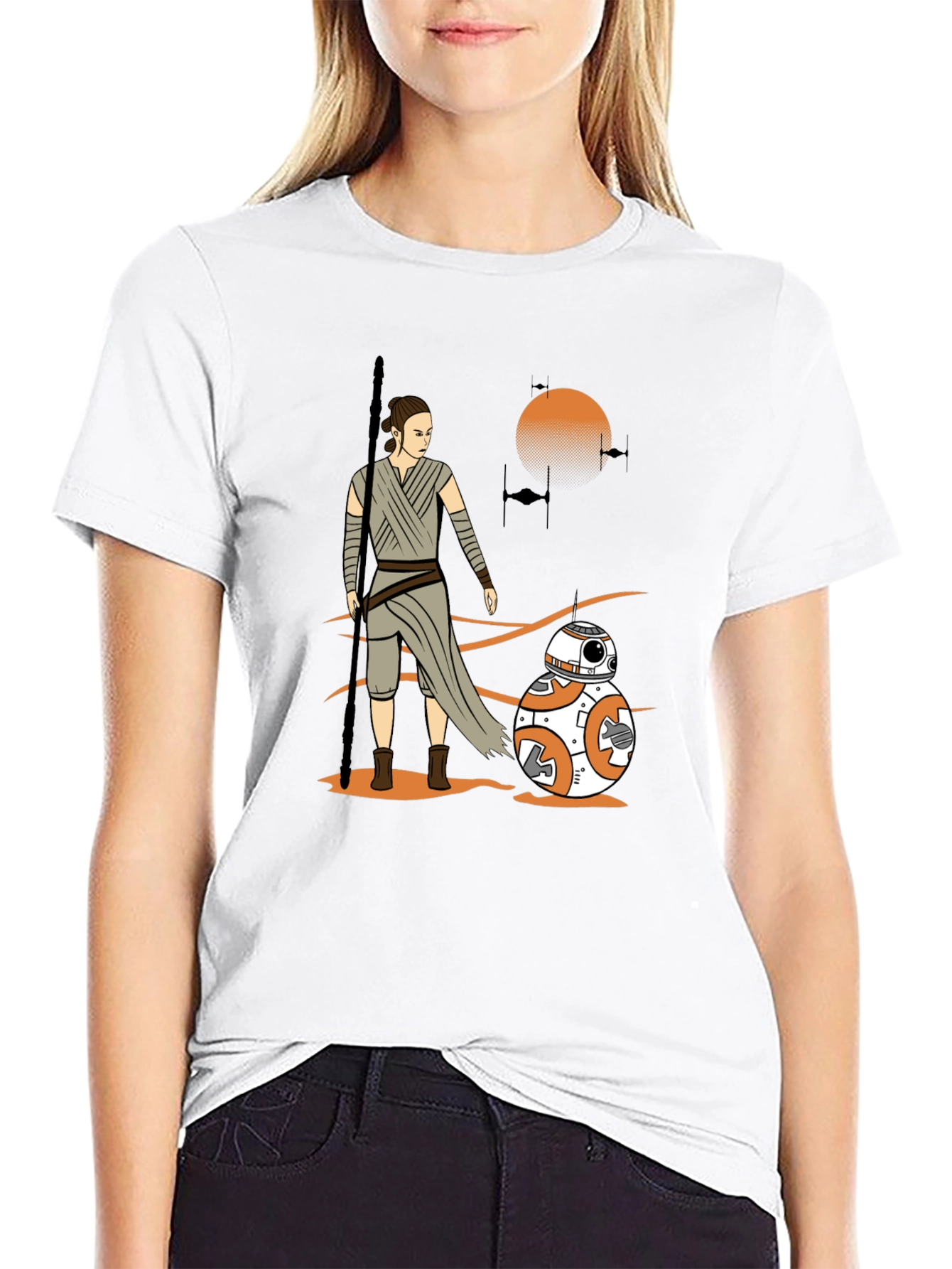 Star Wars Rey & BB-8 Graphic T-Shirt