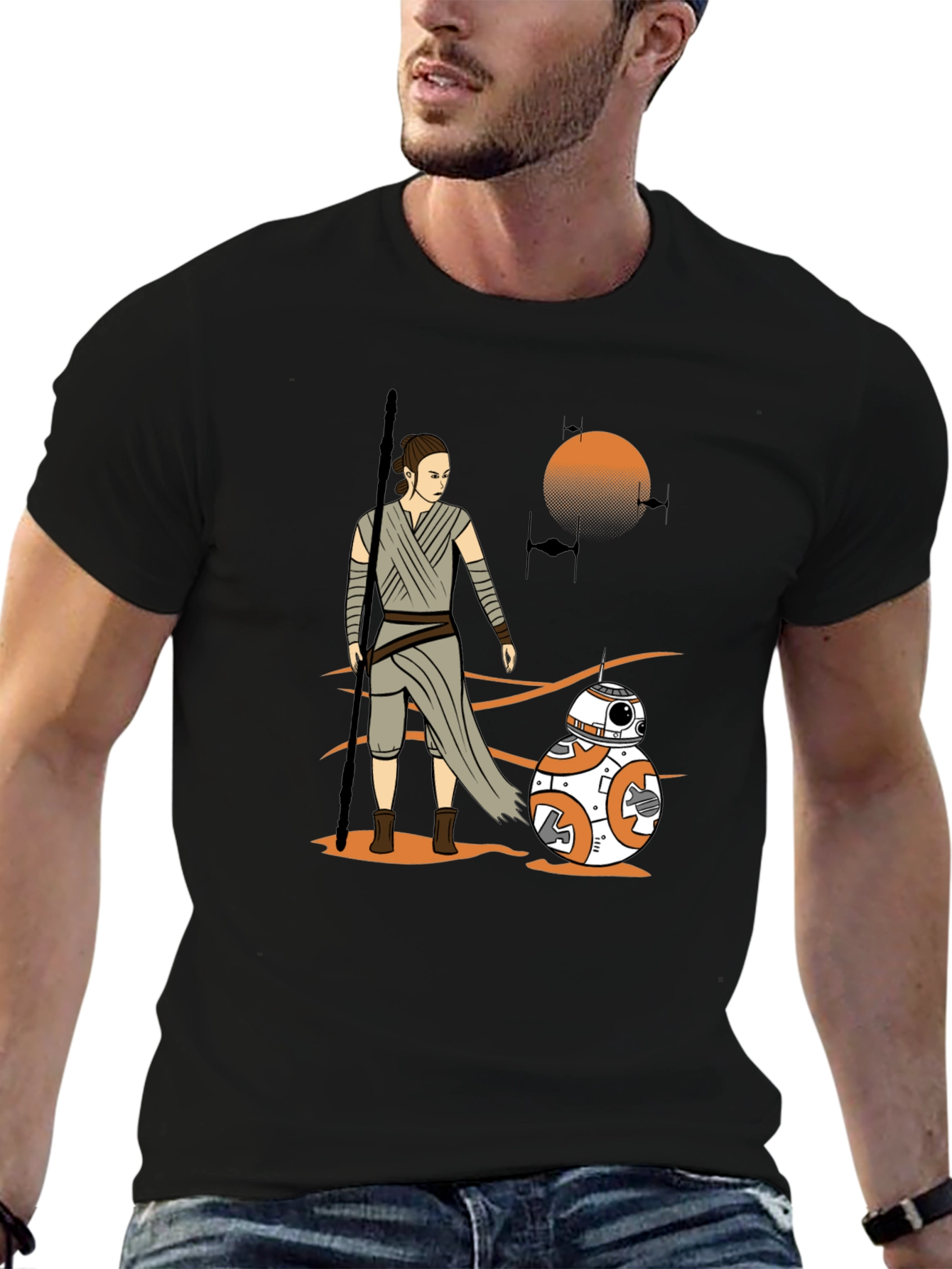 Star Wars Rey & BB-8 Graphic T-Shirt
