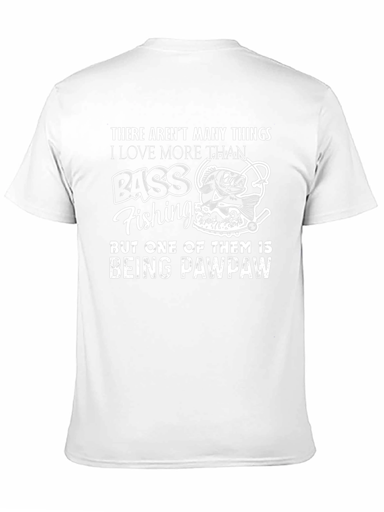 Bass Fishing Pawpaw T-Shirt: Gift for Grandfathers