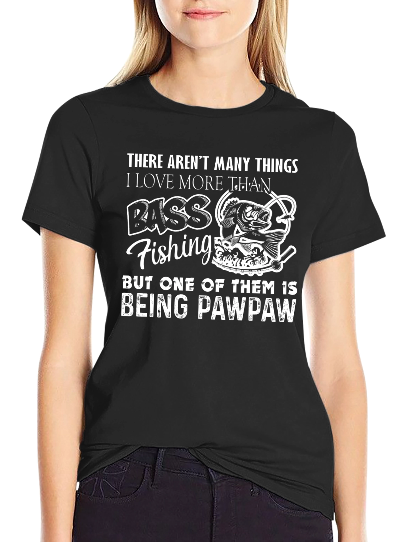 Bass Fishing Pawpaw T-Shirt: Gift for Grandfathers