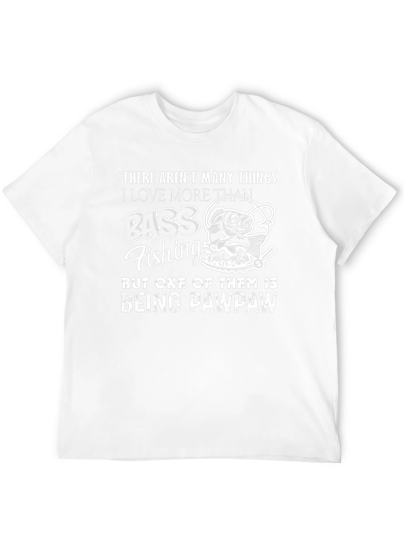 Bass Fishing Pawpaw T-Shirt: Gift for Grandfathers