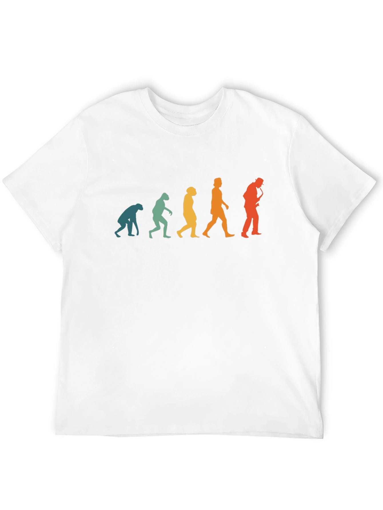 Evolution of Man Saxophone Black T-Shirt