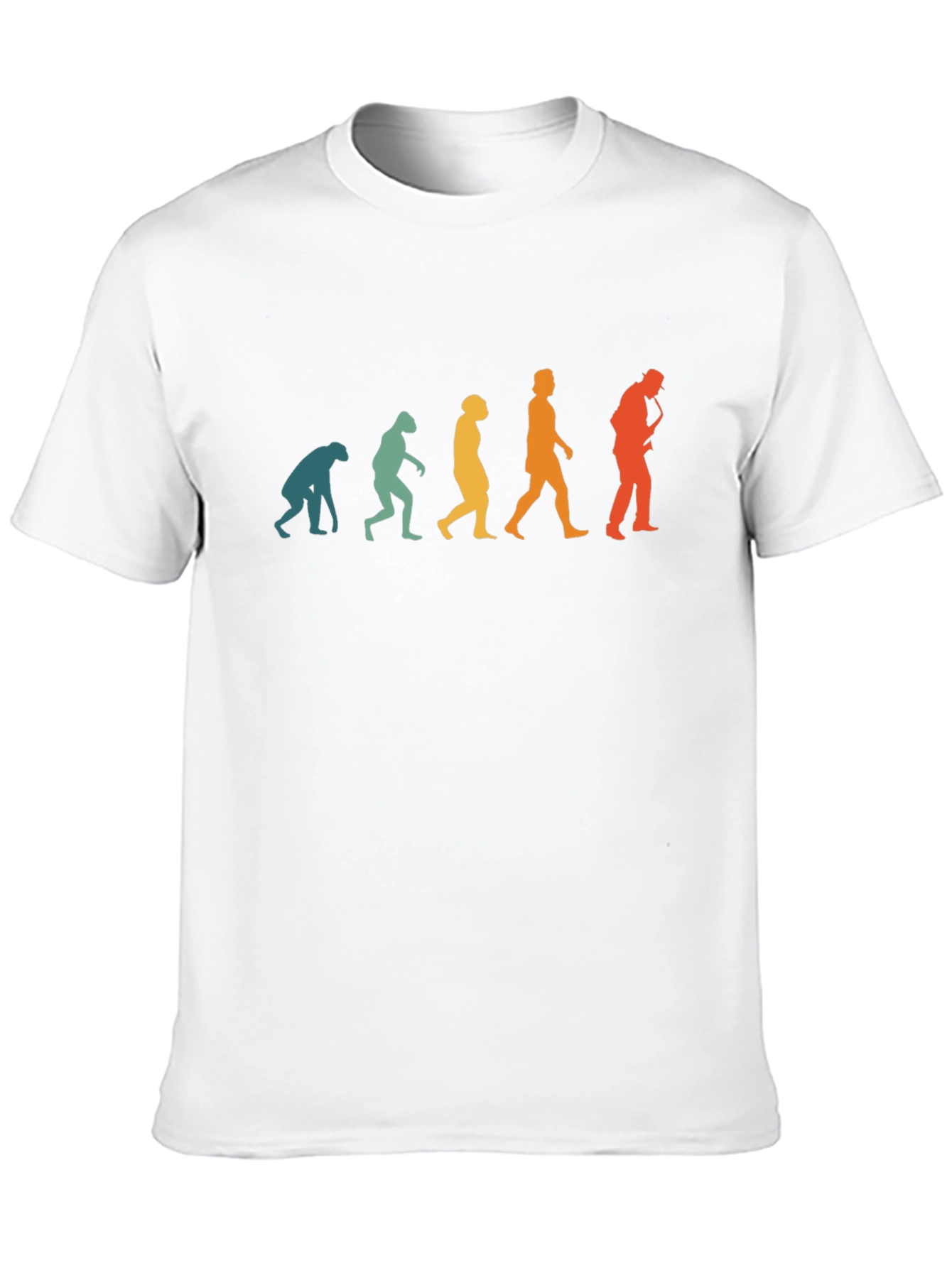 Evolution of Man Saxophone Black T-Shirt