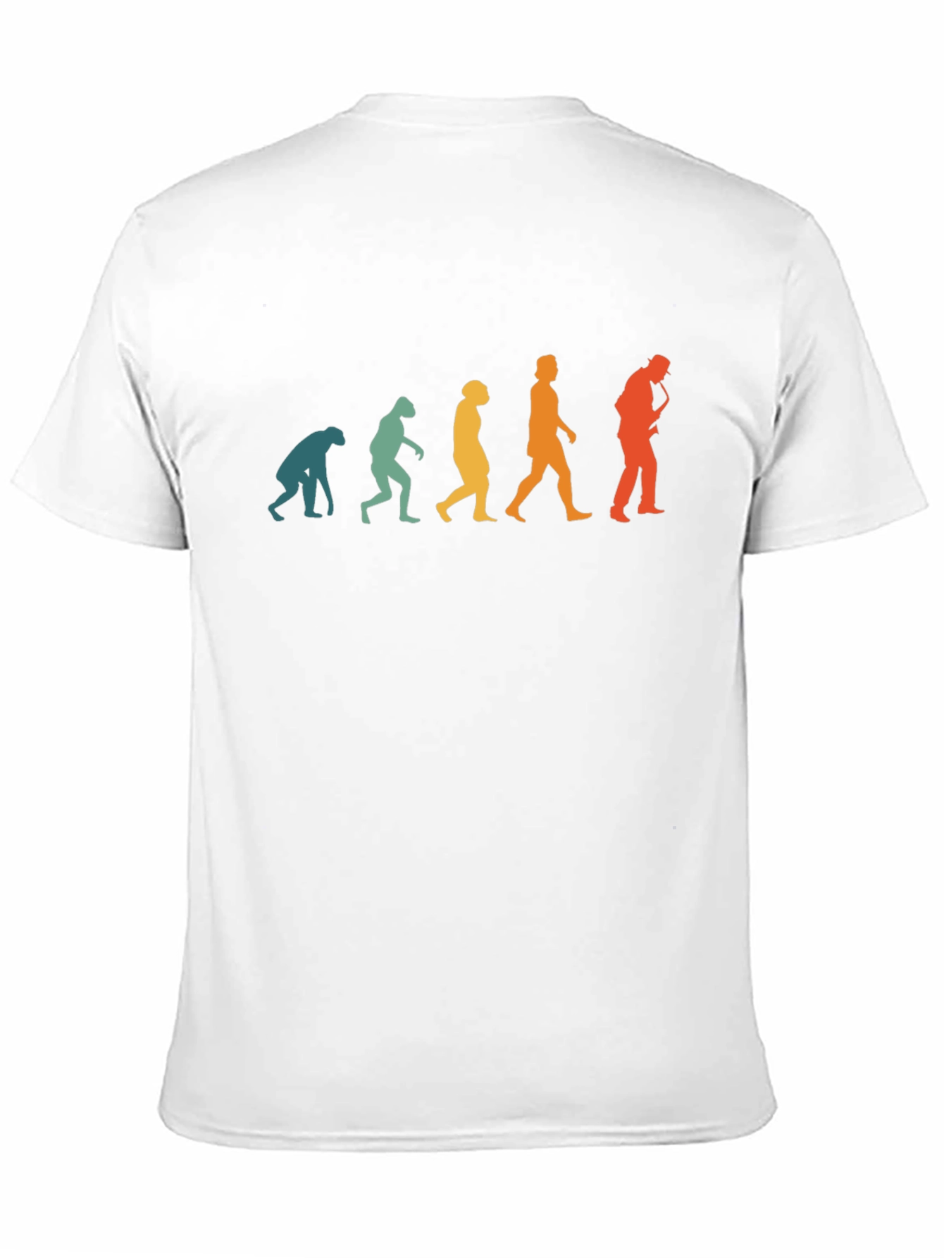 Evolution of Man Saxophone Black T-Shirt