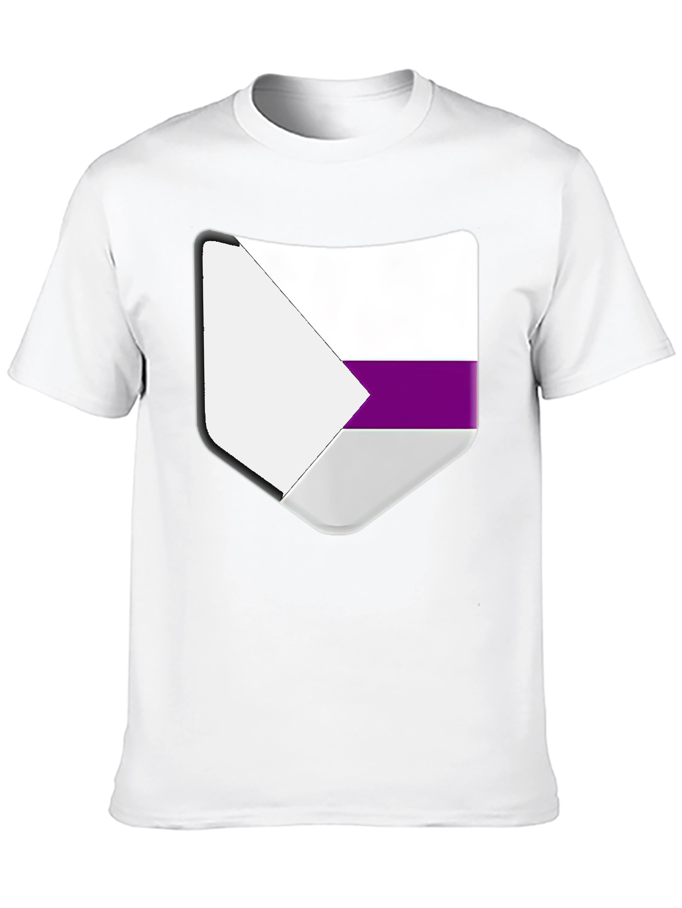 Aromantic Pride Shield T-Shirt - Black