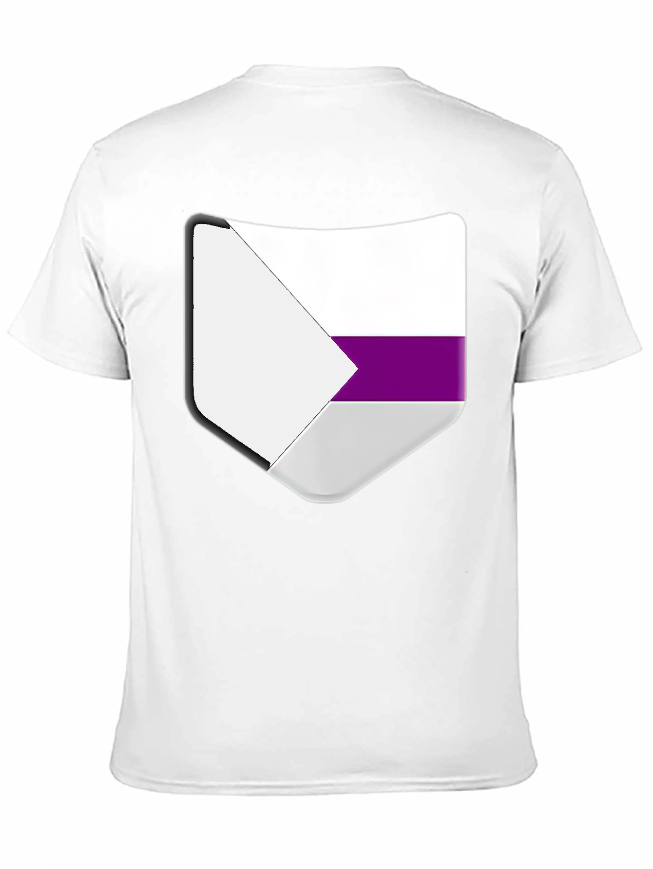Aromantic Pride Shield T-Shirt - Black