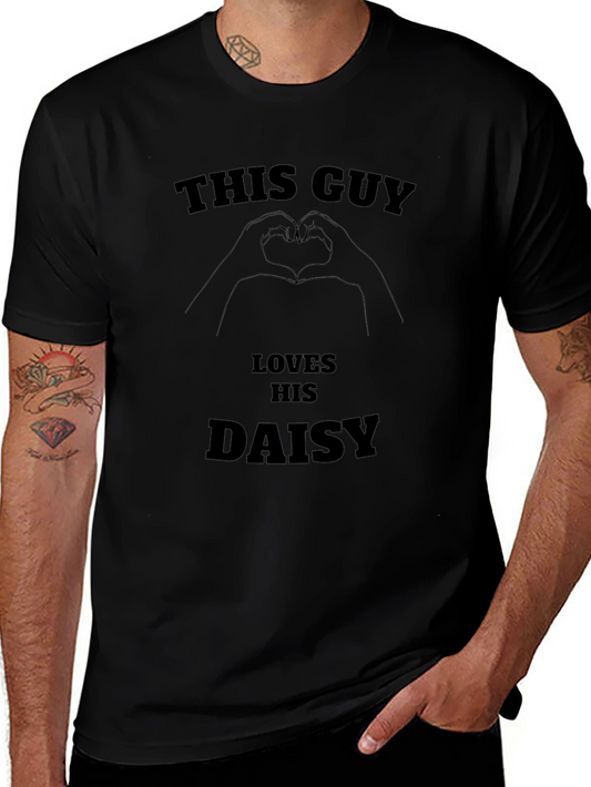 This Guy Loves His Daisy T-Shirt