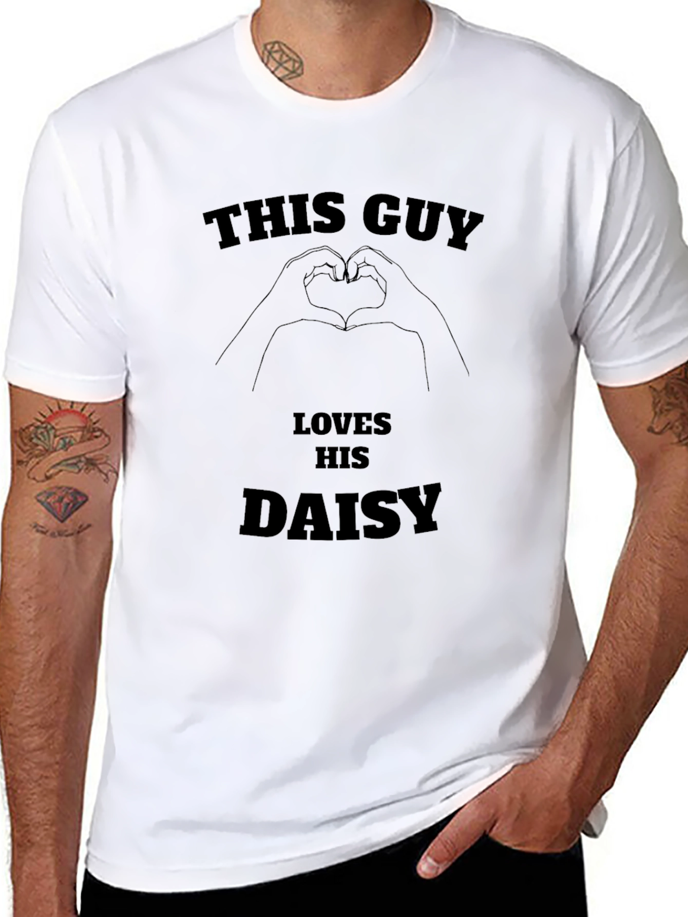 This Guy Loves His Daisy T-Shirt