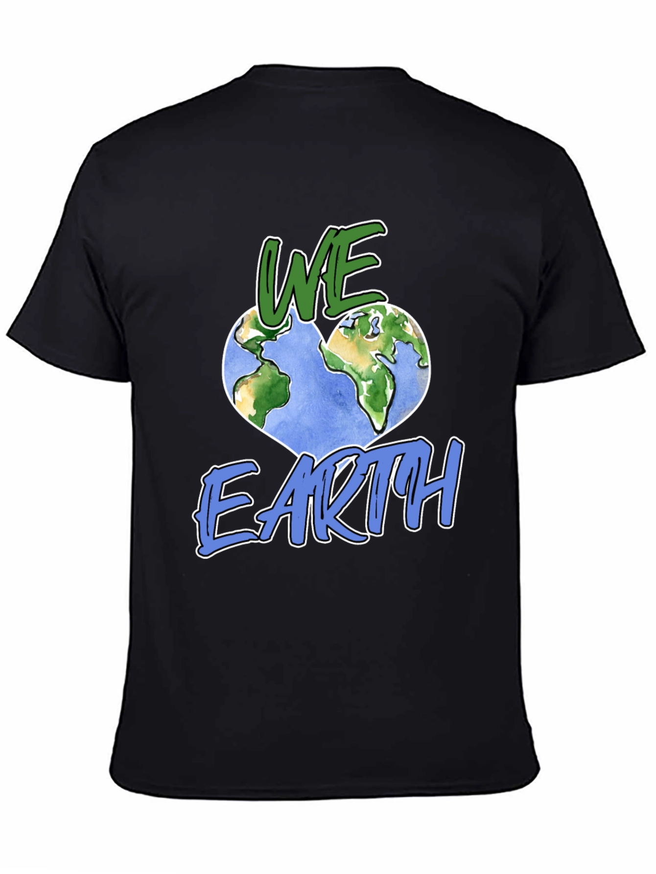 We Love Earth Graphic Tee - Unisex Black T-Shirt