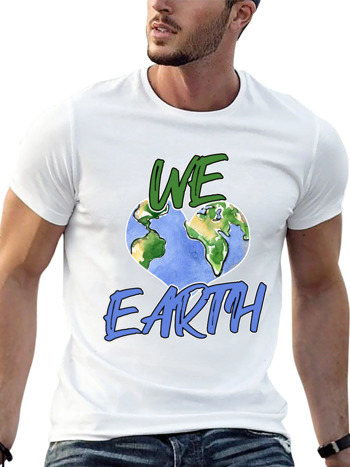 We Love Earth Graphic Tee - Unisex Black T-Shirt