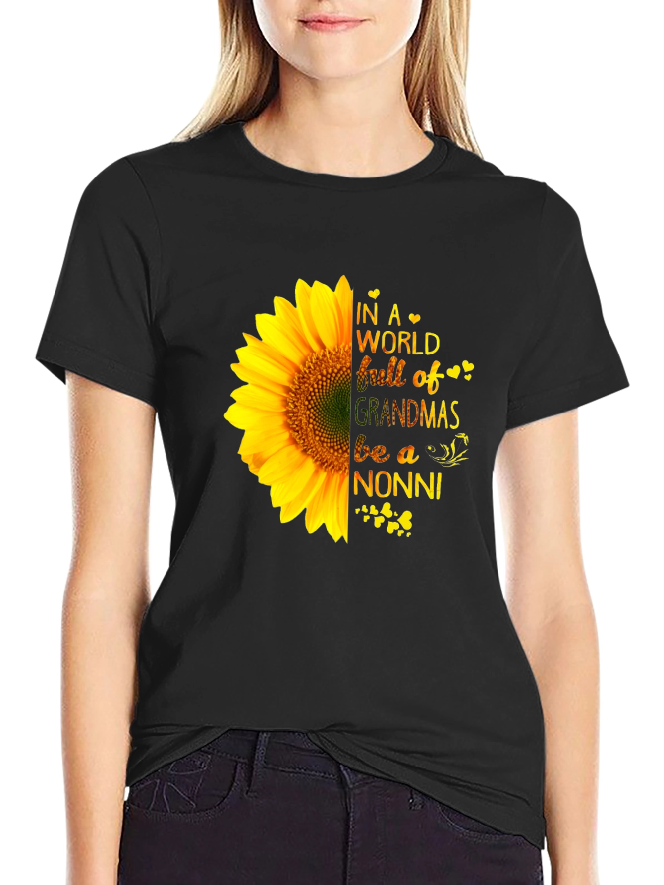 Sunflower Nonni Grandma T-Shirt