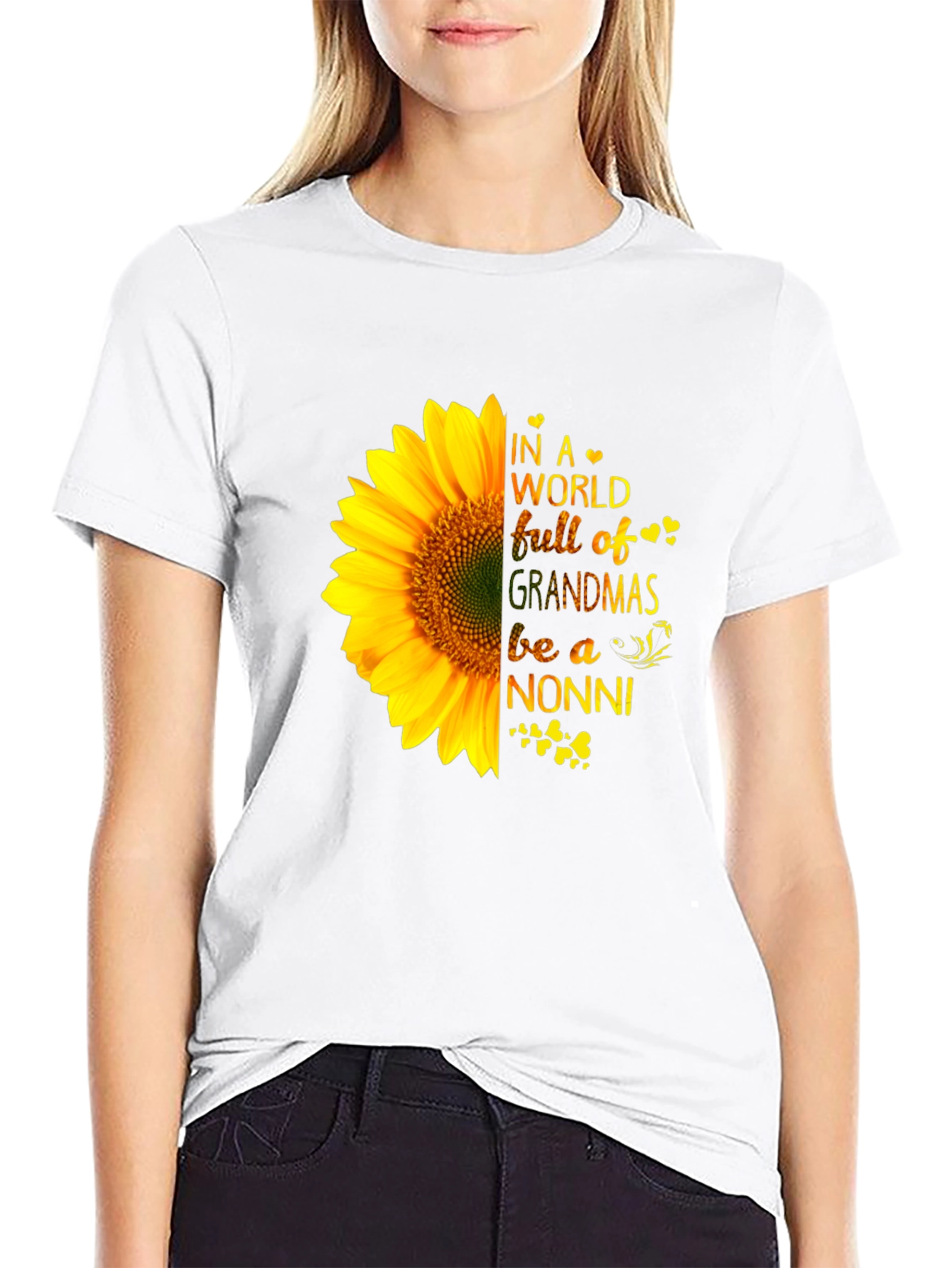 Sunflower Nonni Grandma T-Shirt