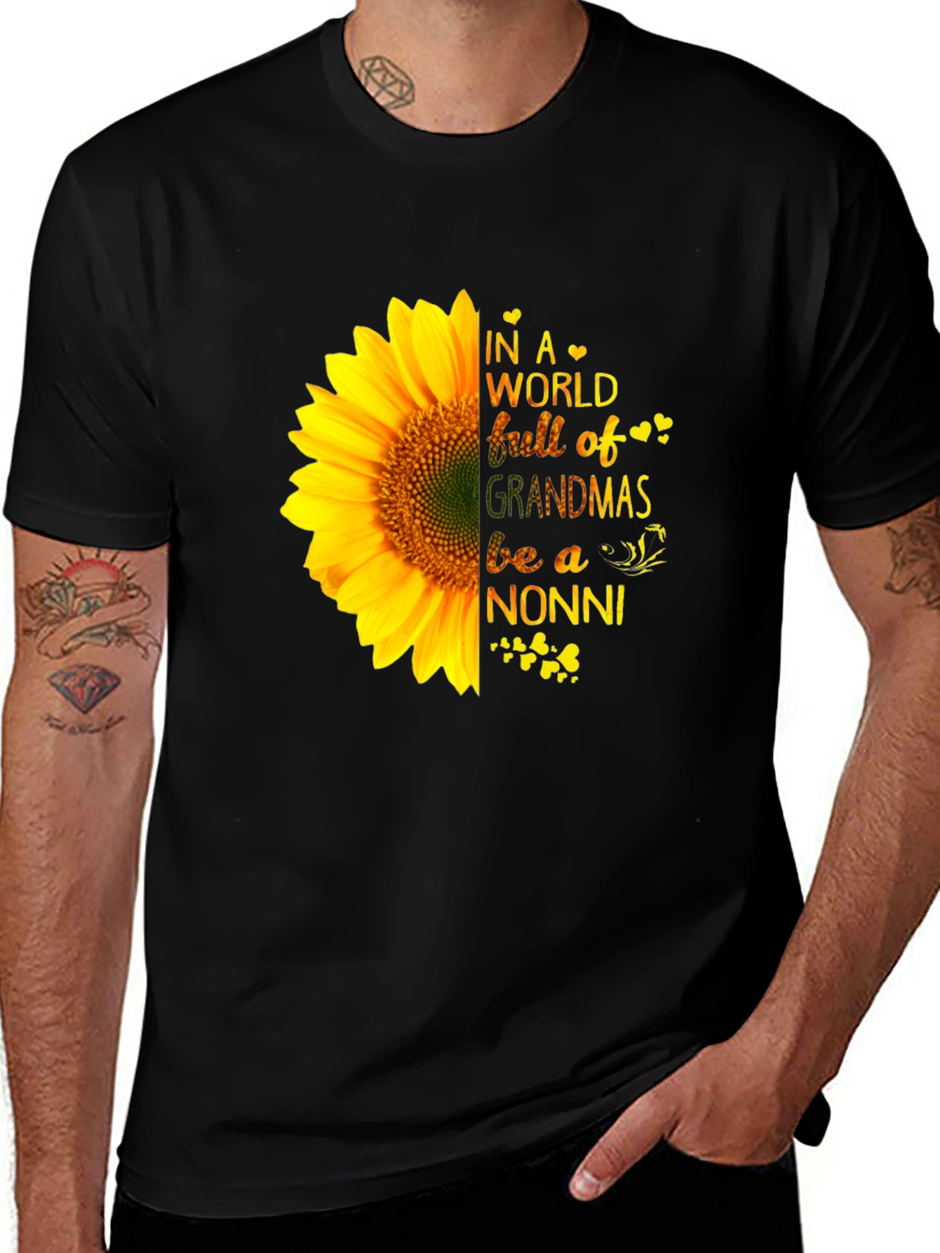 Sunflower Nonni Grandma T-Shirt