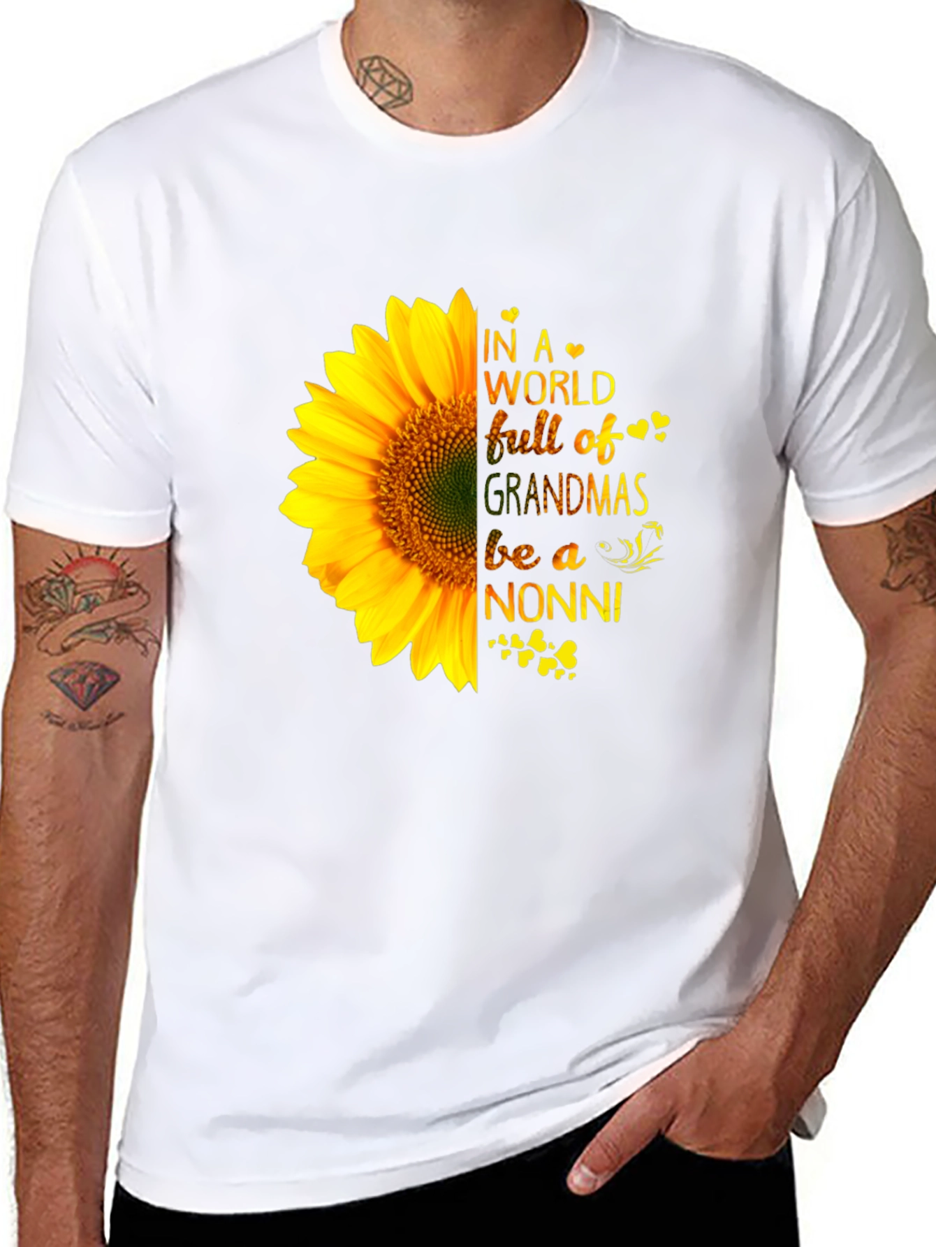 Sunflower Nonni Grandma T-Shirt