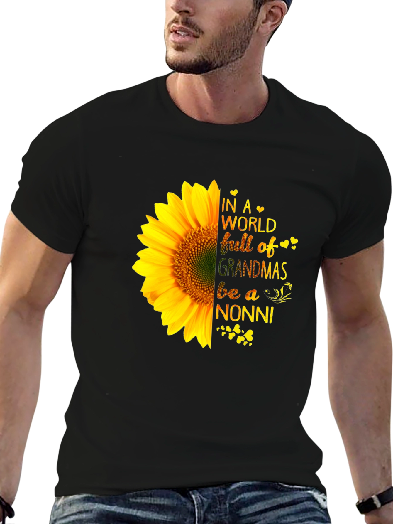 Sunflower Nonni Grandma T-Shirt
