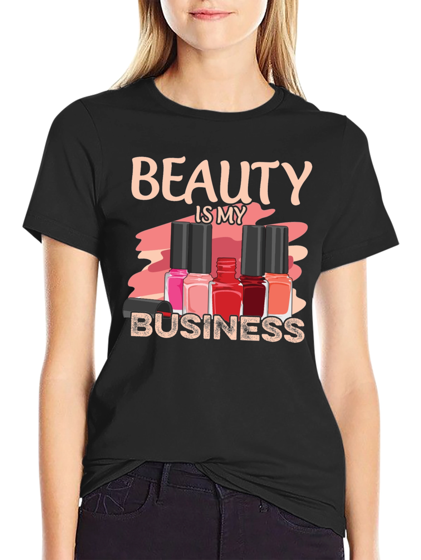 Beauty is My Business T-Shirt - Nail Polish Design
