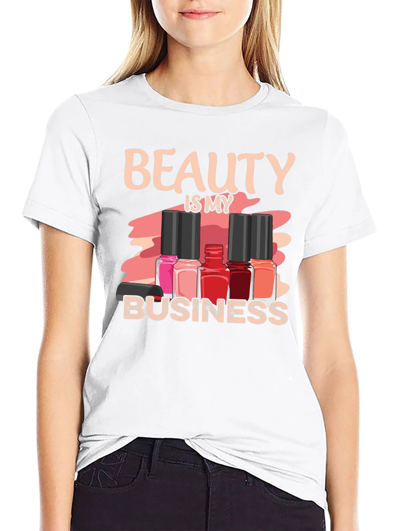 Beauty is My Business T-Shirt - Nail Polish Design