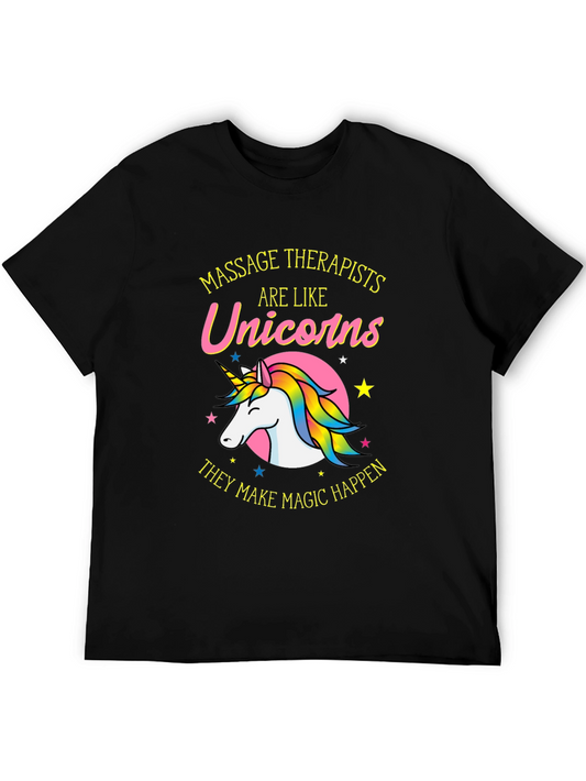 Unicorn Massage Therapist T-Shirt - Magic Happens