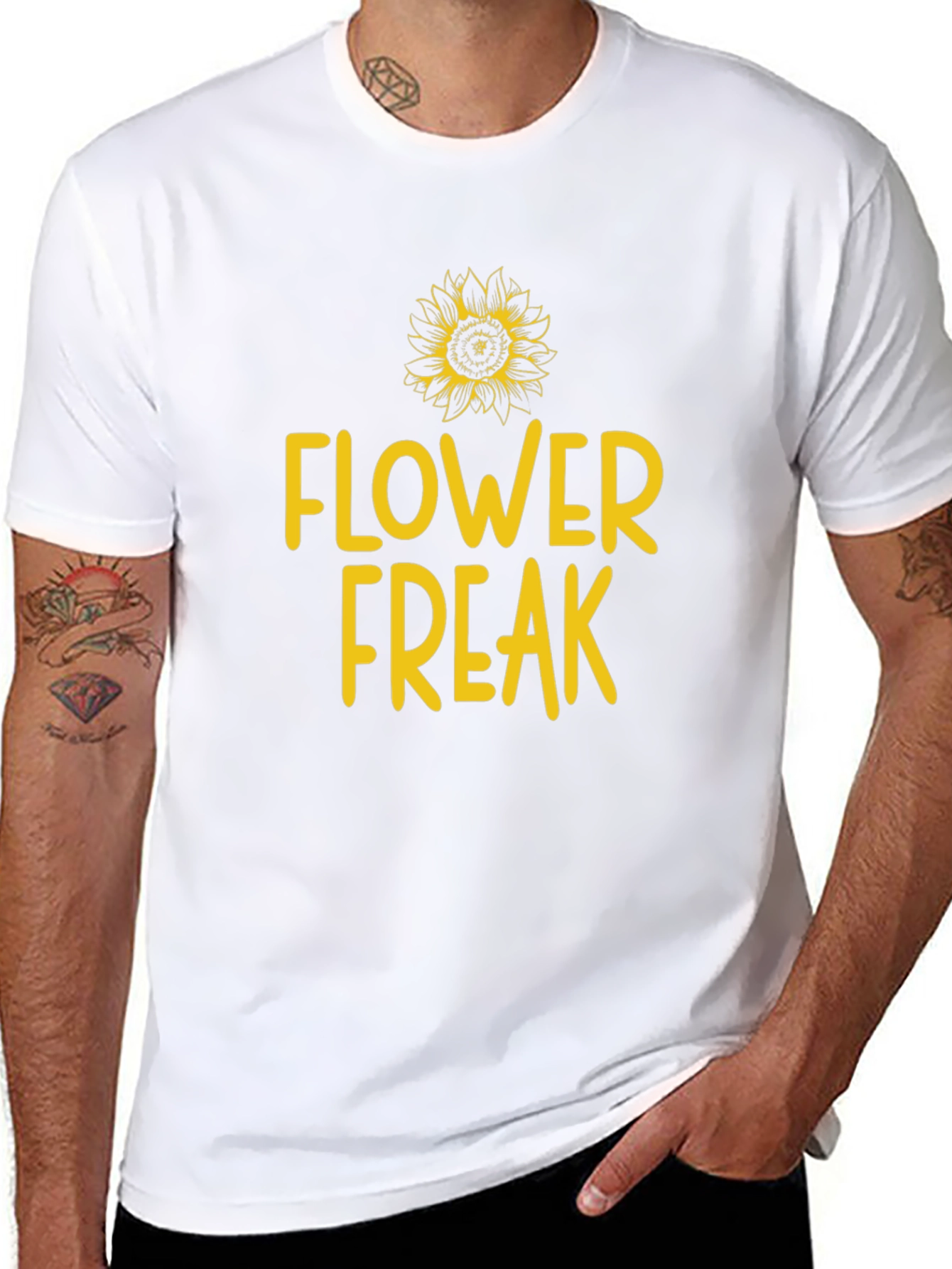 Flower Freak Graphic Tee - Sunflower Lover Shirt