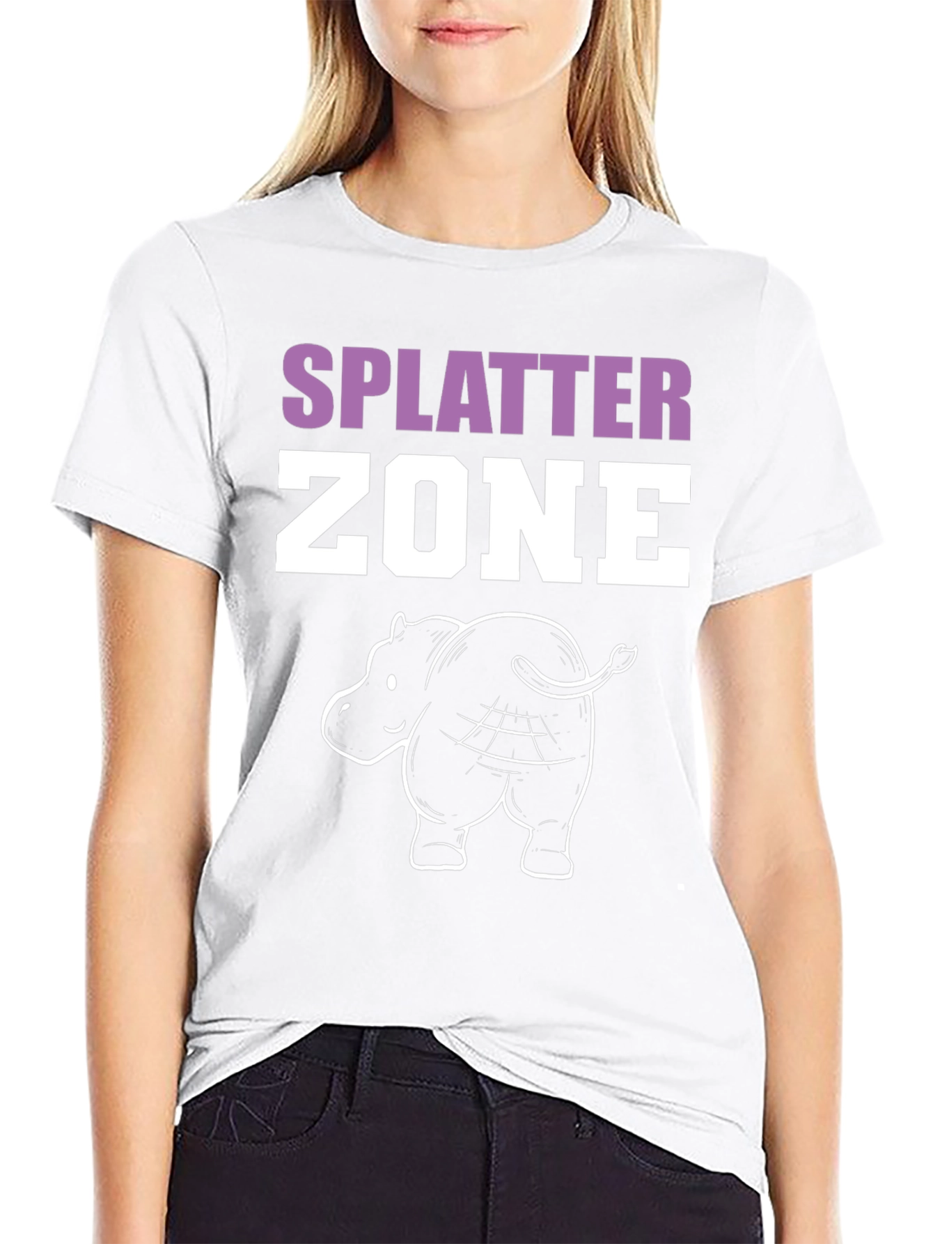 Splatter Zone Hippo T-Shirt