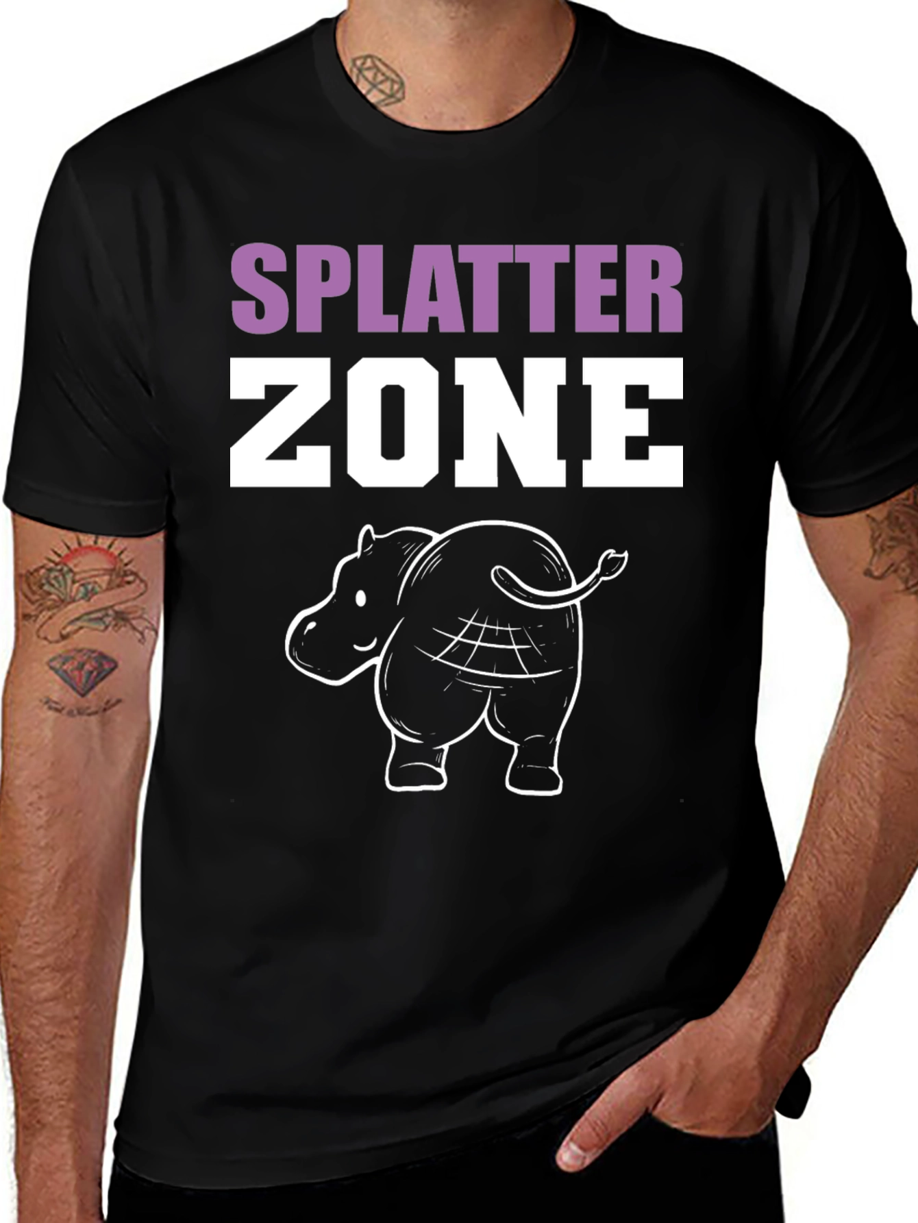 Splatter Zone Hippo T-Shirt