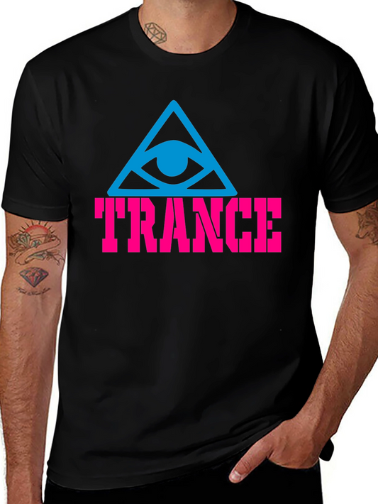 Trance Graphic Tee - All Seeing Eye - Black Cotton T-Shirt