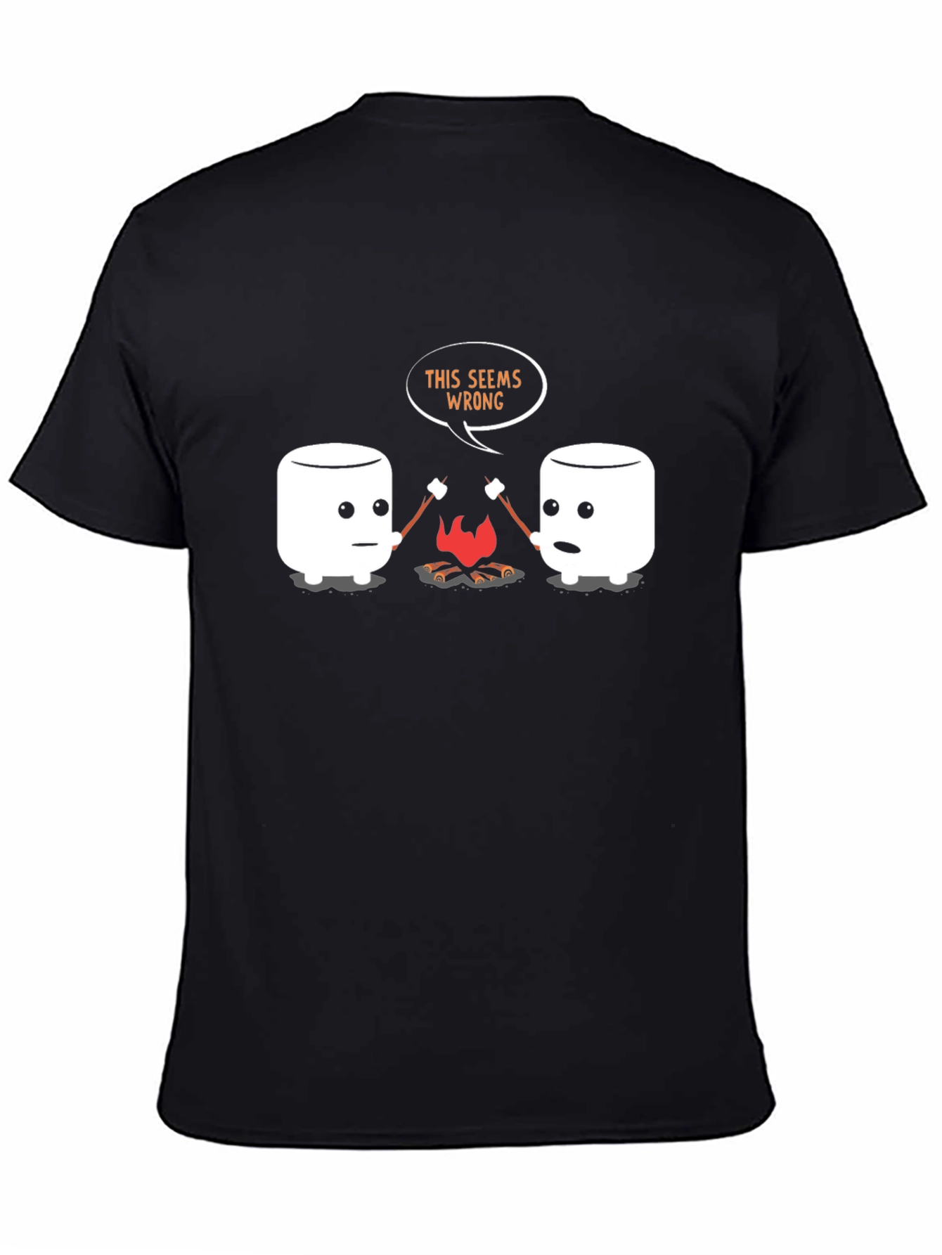 Marshmallow Campfire Graphic T-Shirt