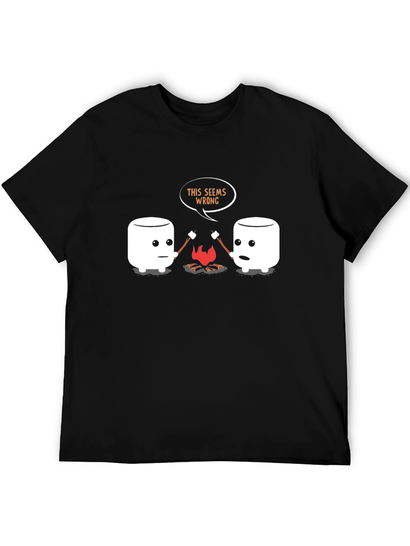 Marshmallow Campfire Graphic T-Shirt