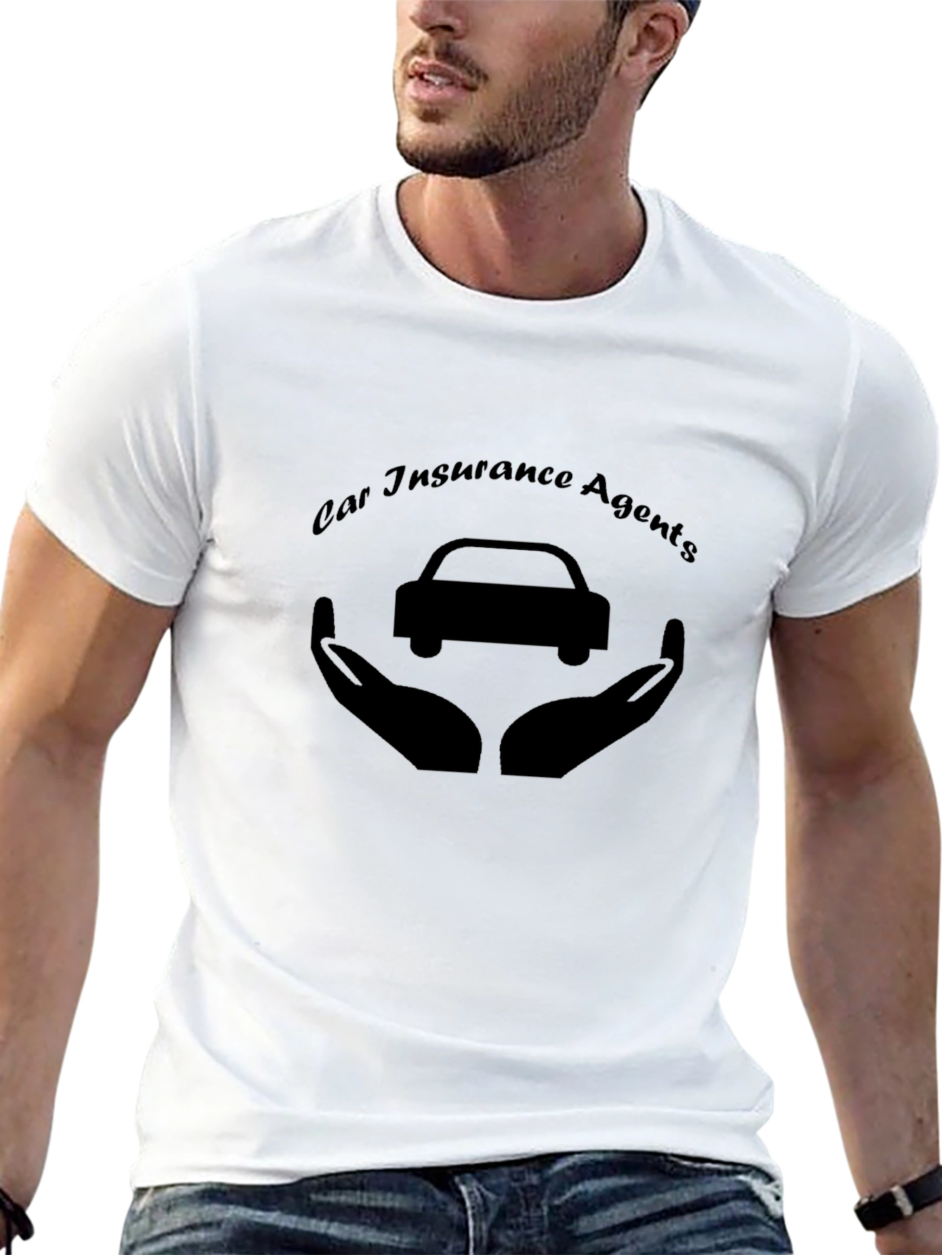Car Insurance Agents T-Shirt - Black Graphic Tee