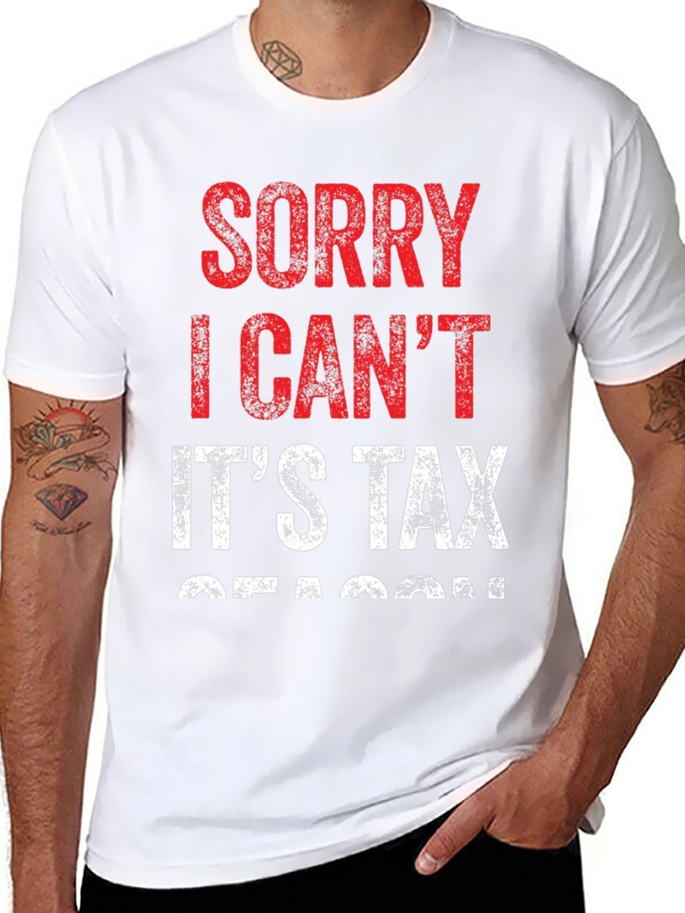Funny Tax Season T-Shirt - Sorry I Cant
